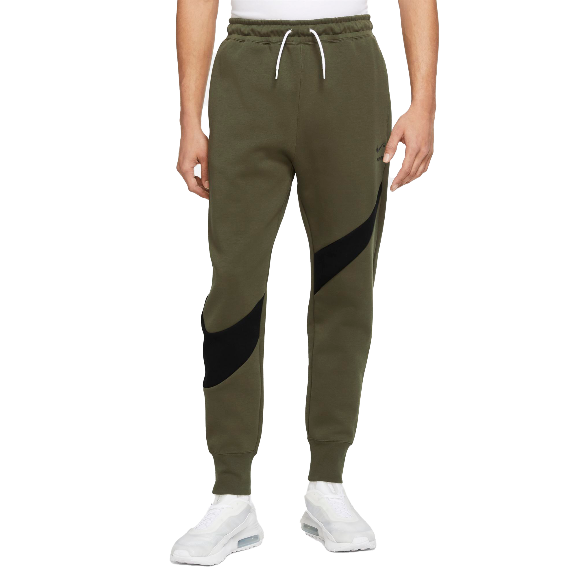 green tech fleece pants