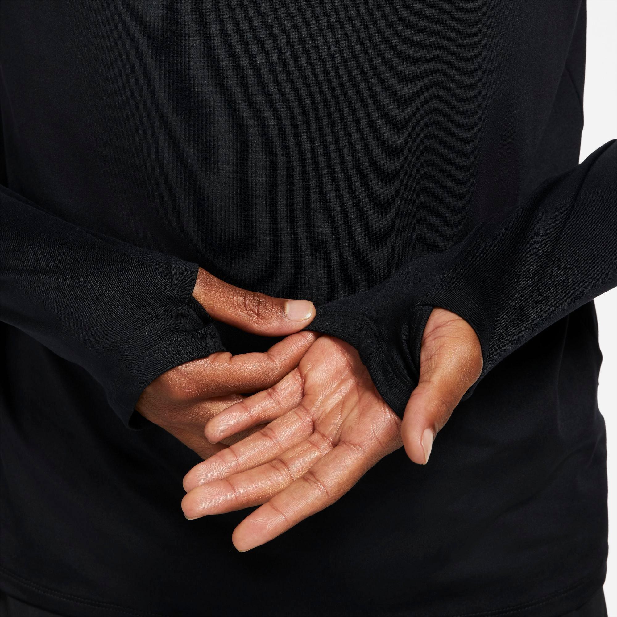 Nike Men's Dri-FIT Element 1/2-Zip Running "Black" Top - BLACK Thumbnail View 11