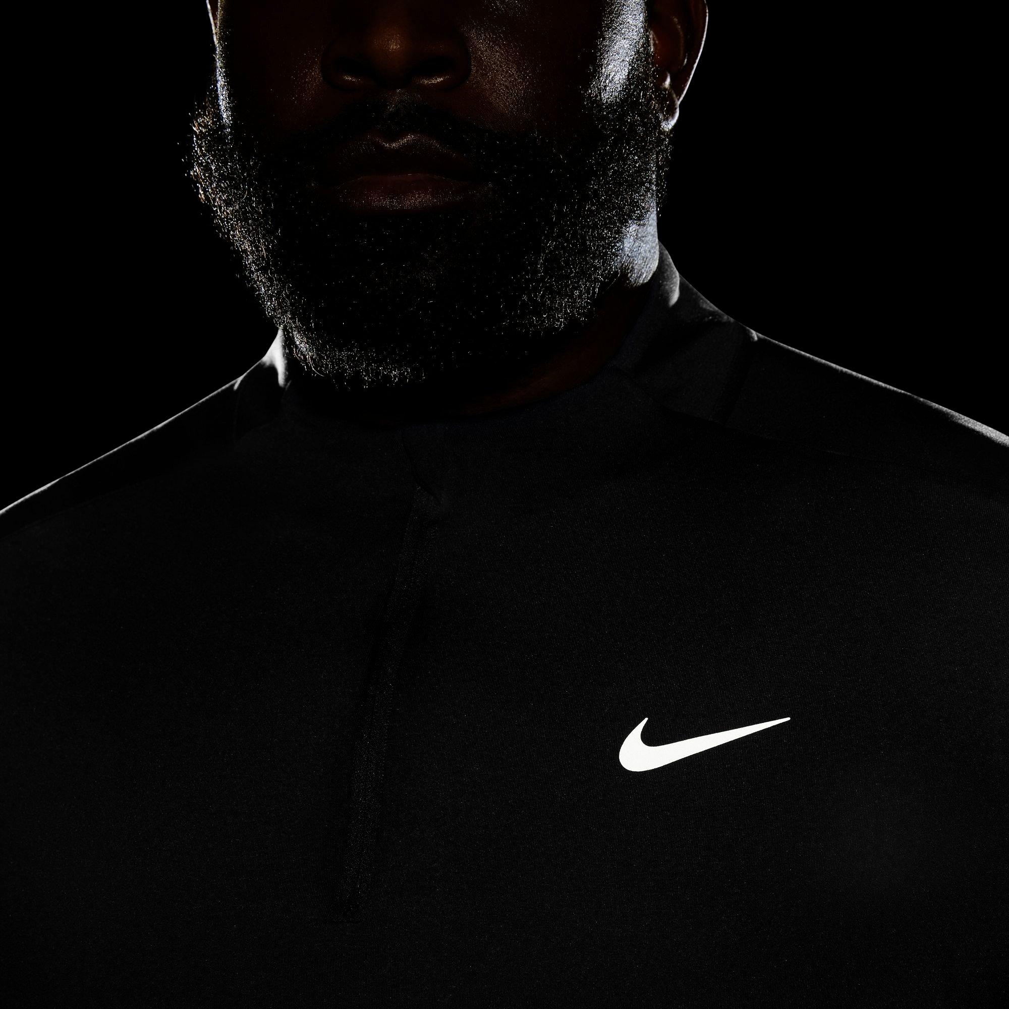 Nike Men's Dri-FIT Element 1/2-Zip Running "Black" Top - BLACK Thumbnail View 13