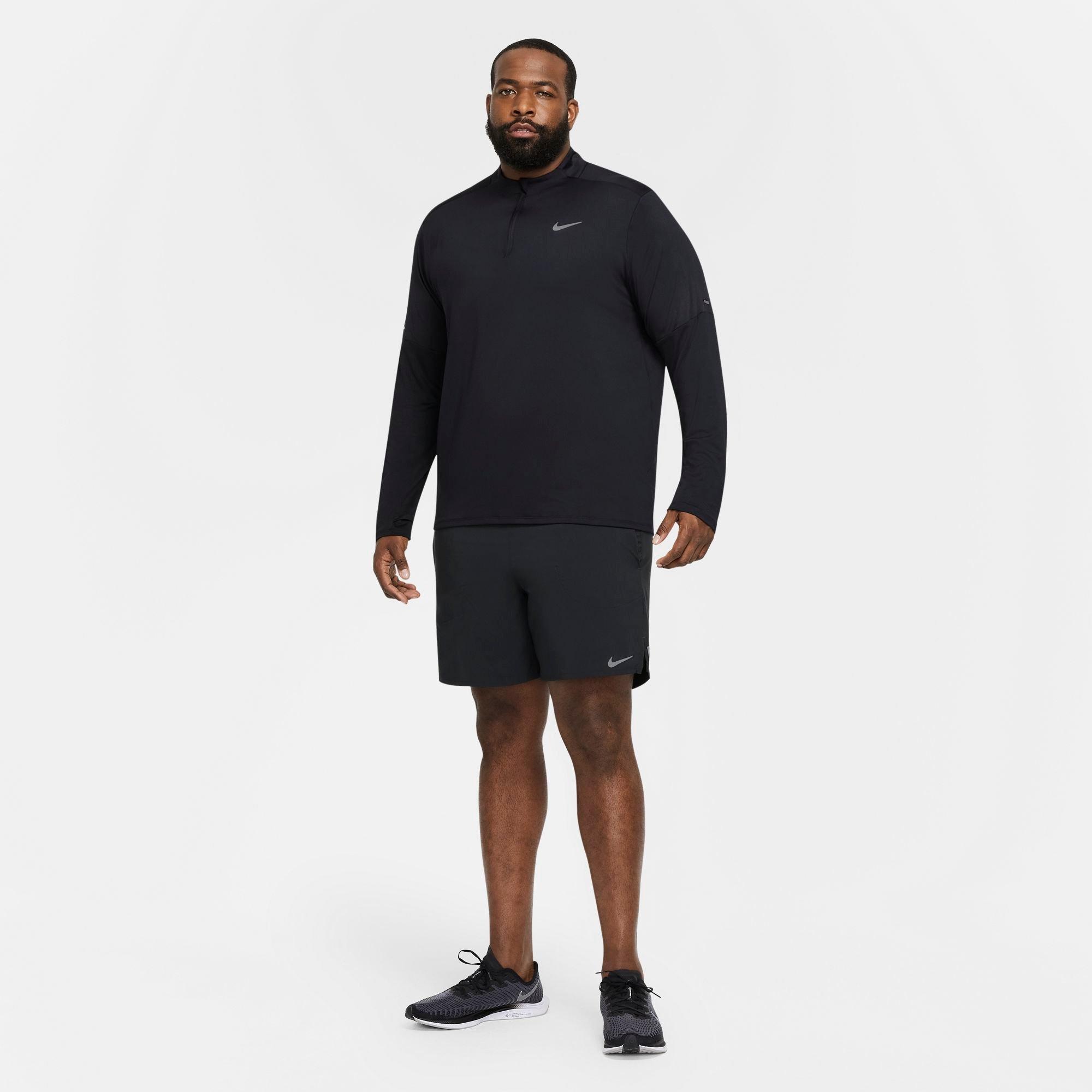 Nike Men's Dri-FIT Element 1/2-Zip Running "Black" Top - BLACK Thumbnail View 15