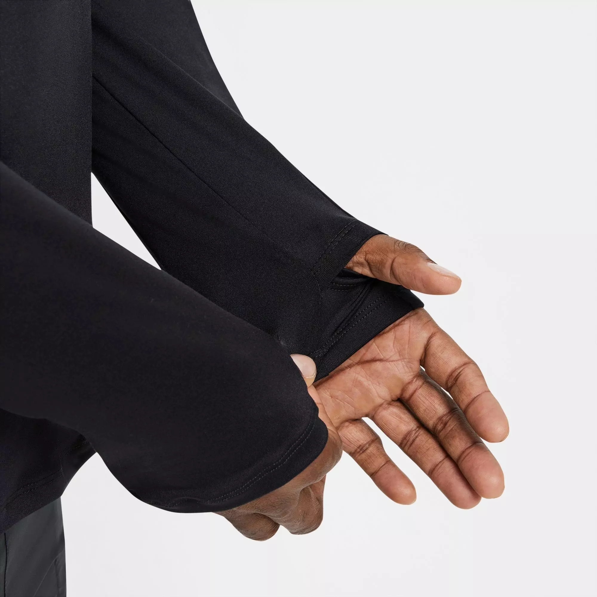 Nike Men's Dri-FIT Element 1/2-Zip Running "Black" Top - BLACK