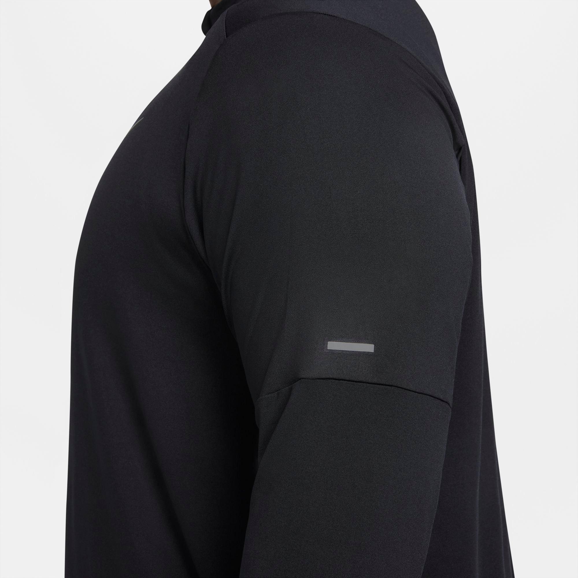 Nike Men's Dri-FIT Element 1/2-Zip Running "Black" Top - BLACK Thumbnail View 3