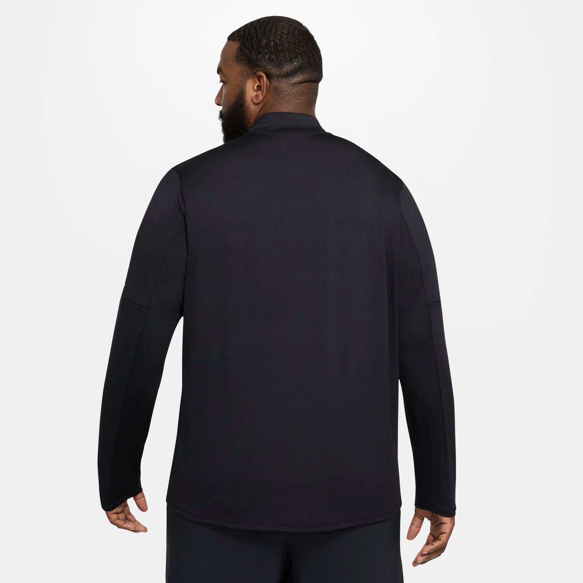 Nike Men's Dri-FIT Element 1/2-Zip Running "Black" Top - BLACK Thumbnail View 2