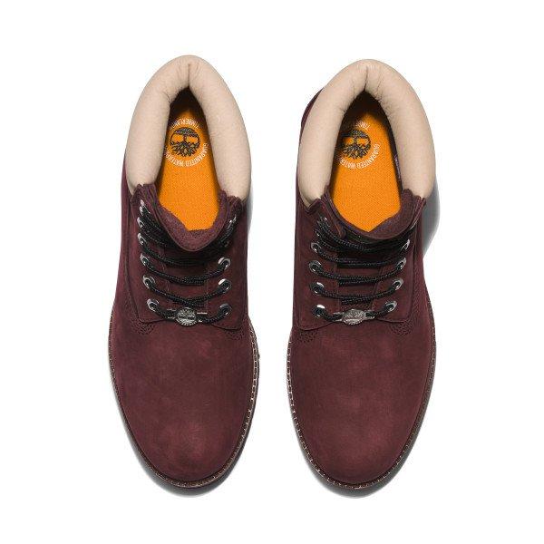 Burgundy on sale timberlands mens