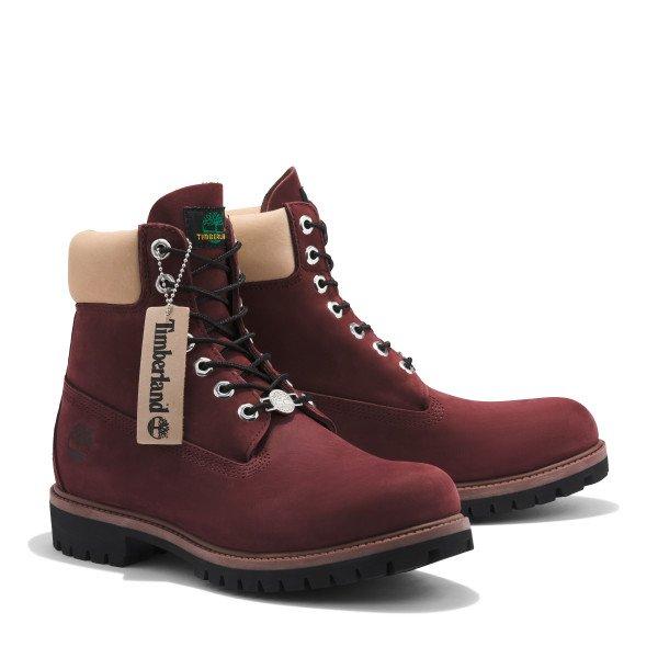 Burgundy shop timbs mens