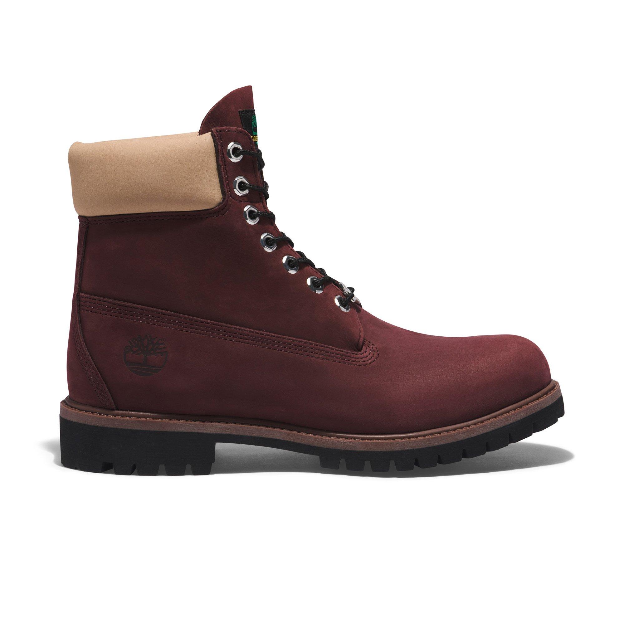 Burgundy and hot sale black timberlands