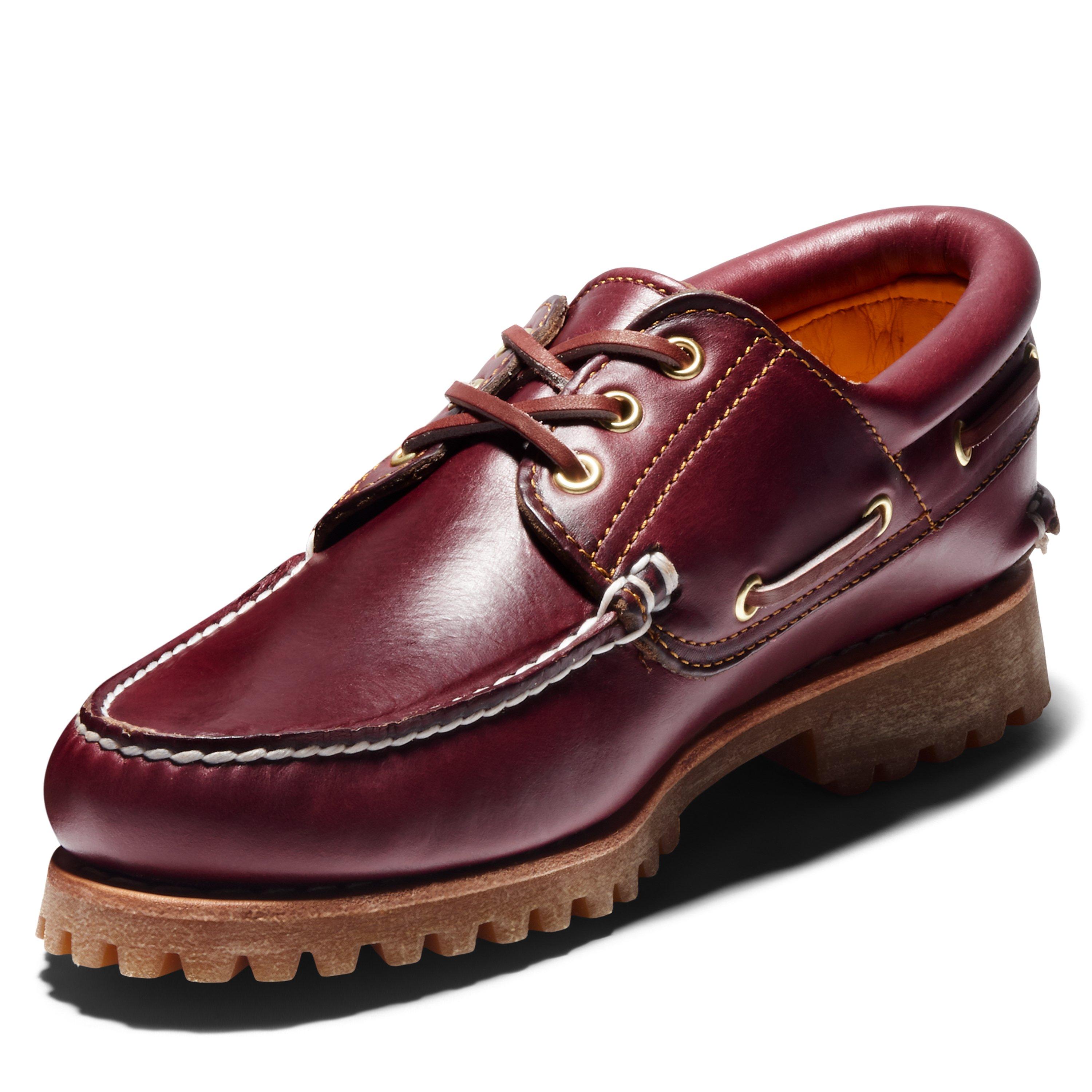 Timberland Authentic 3 Eyed Lug "Burgundy" Men's Shoe - BURGUNDY Thumbnail View 3