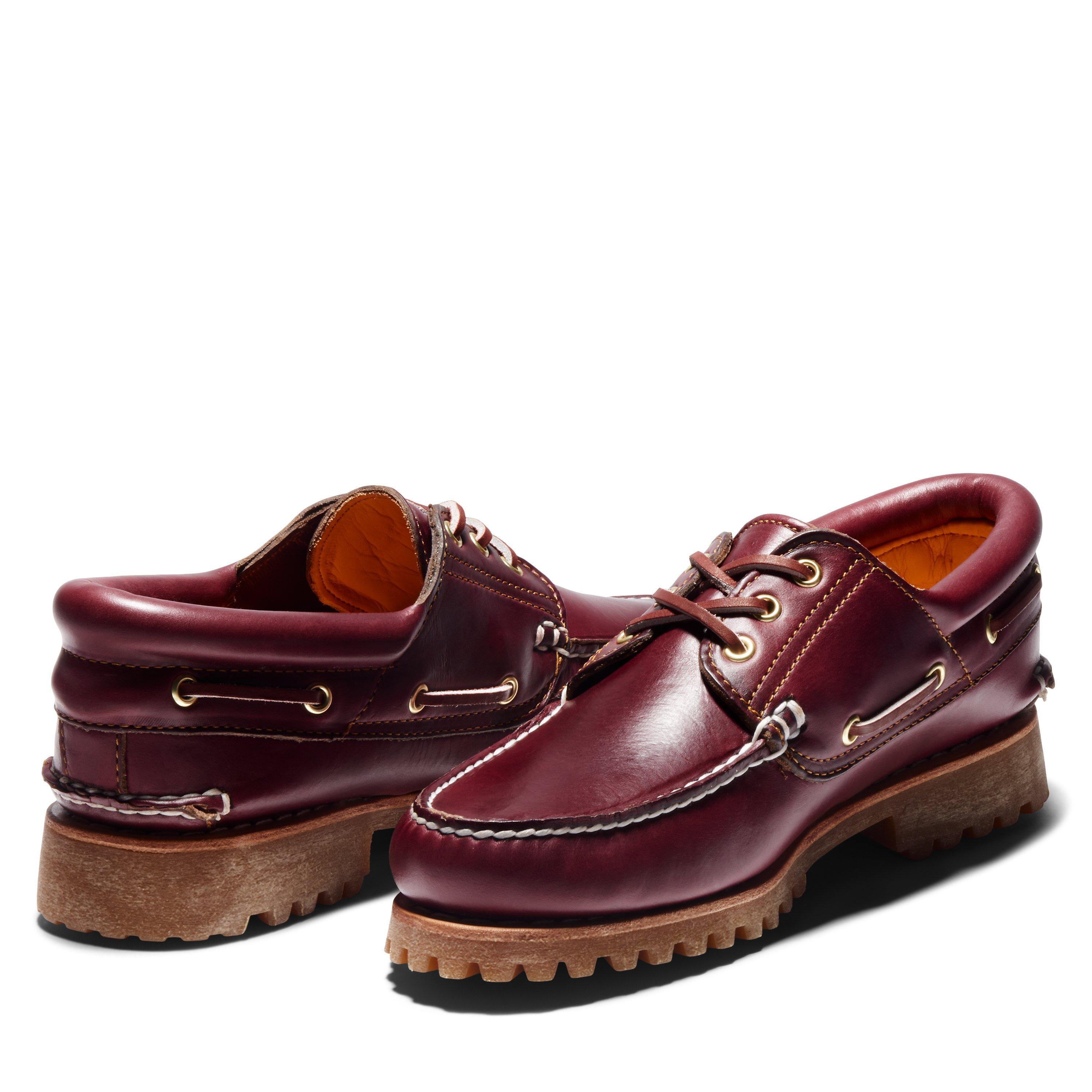 Timberland Authentic 3 Eyed Lug "Burgundy" Men's Shoe - BURGUNDY Thumbnail View 5