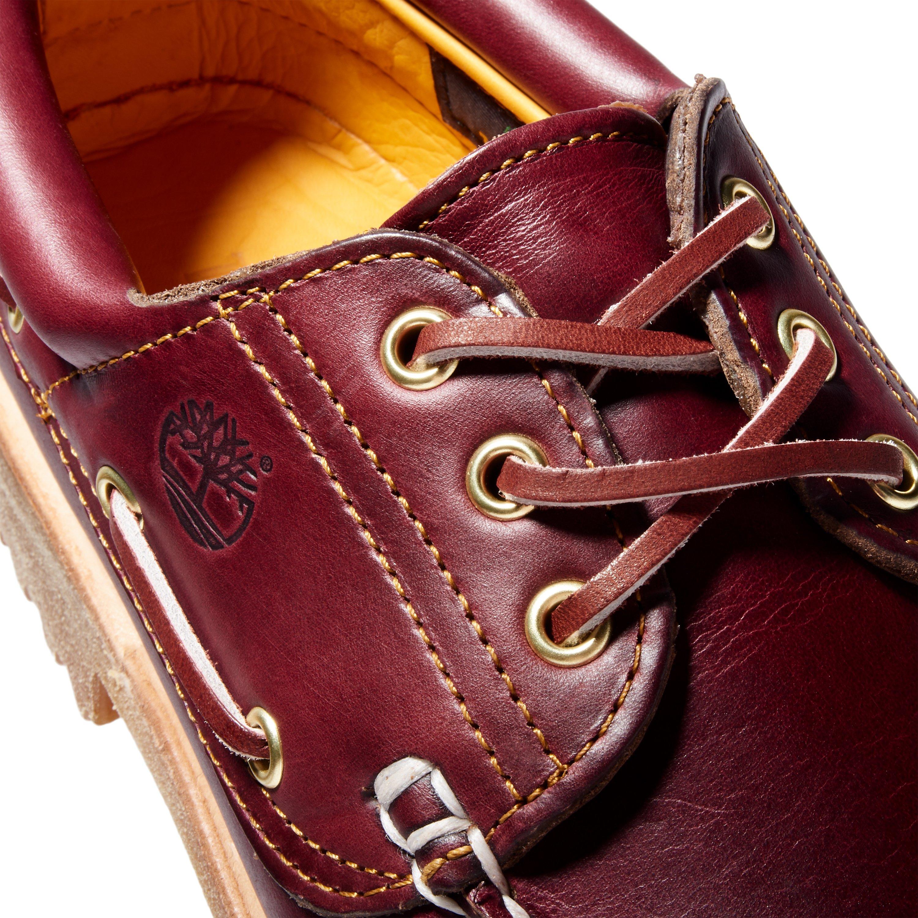 Timberland Authentic 3 Eyed Lug "Burgundy" Men's Shoe - BURGUNDY Thumbnail View 8