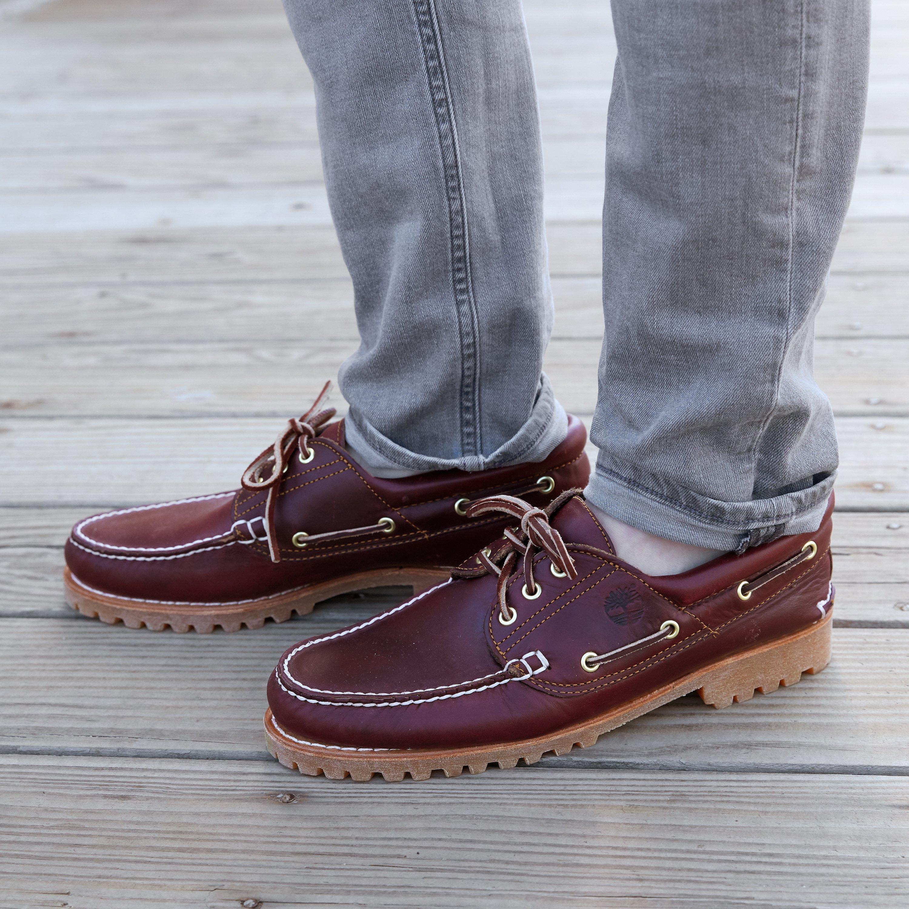 Timberland Authentic 3 Eyed Lug "Burgundy" Men's Shoe - BURGUNDY Thumbnail View 10