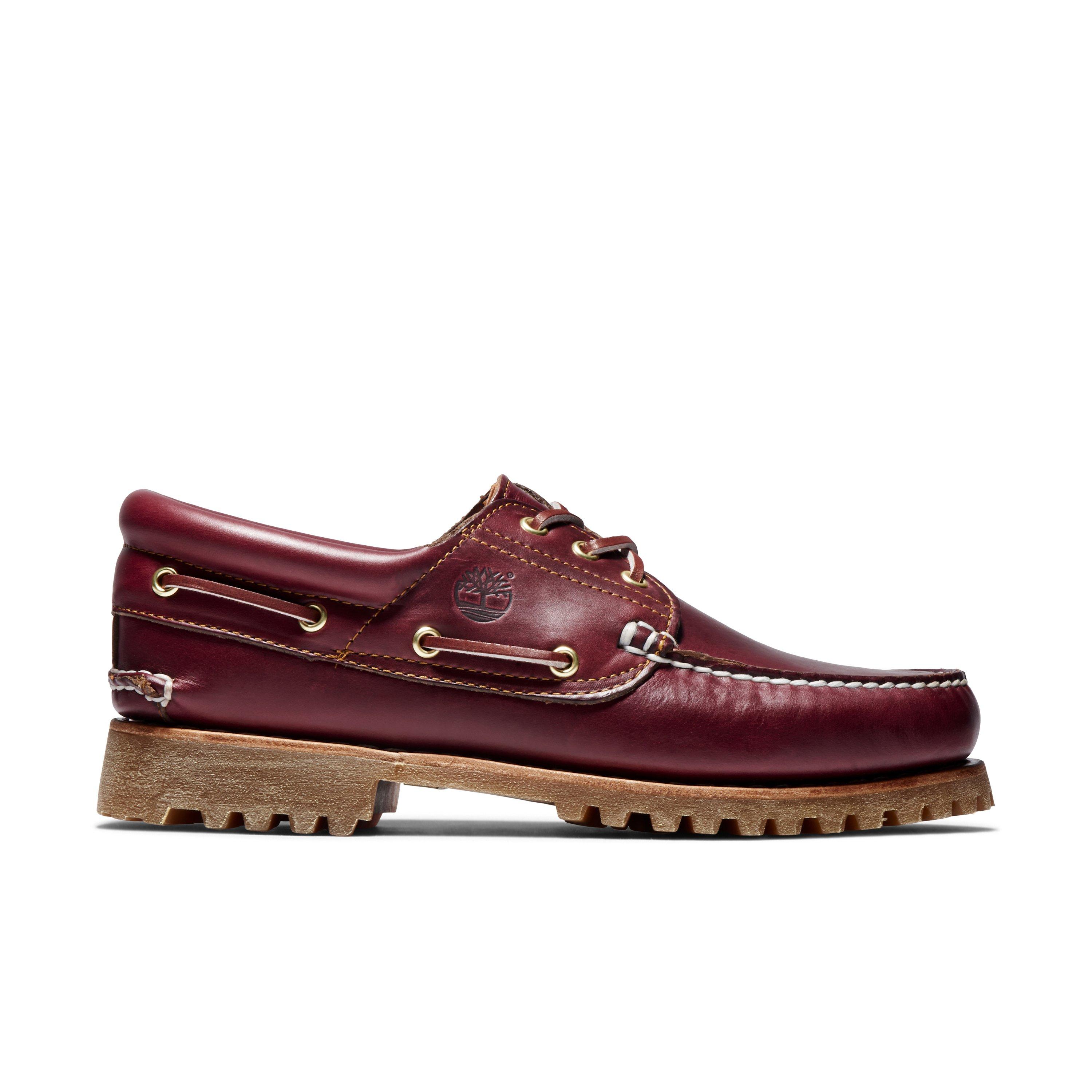 Timberland Authentic 3 Eyed Lug "Burgundy" Men's Shoe - BURGUNDY Thumbnail View 1