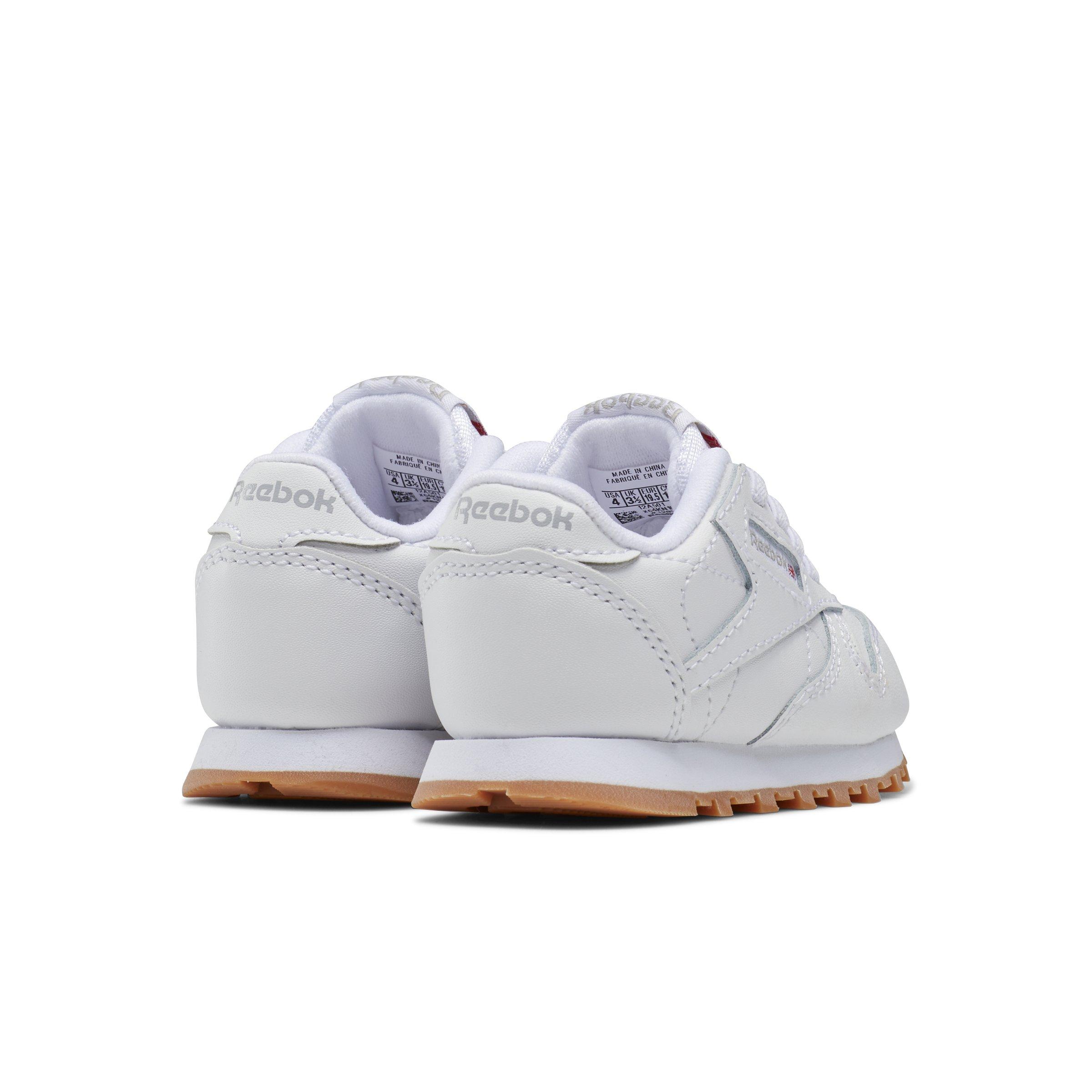 Reebok Classic Leather "White/Grey/Gum" Toddler Kids' Shoe Hibbett | City Gear