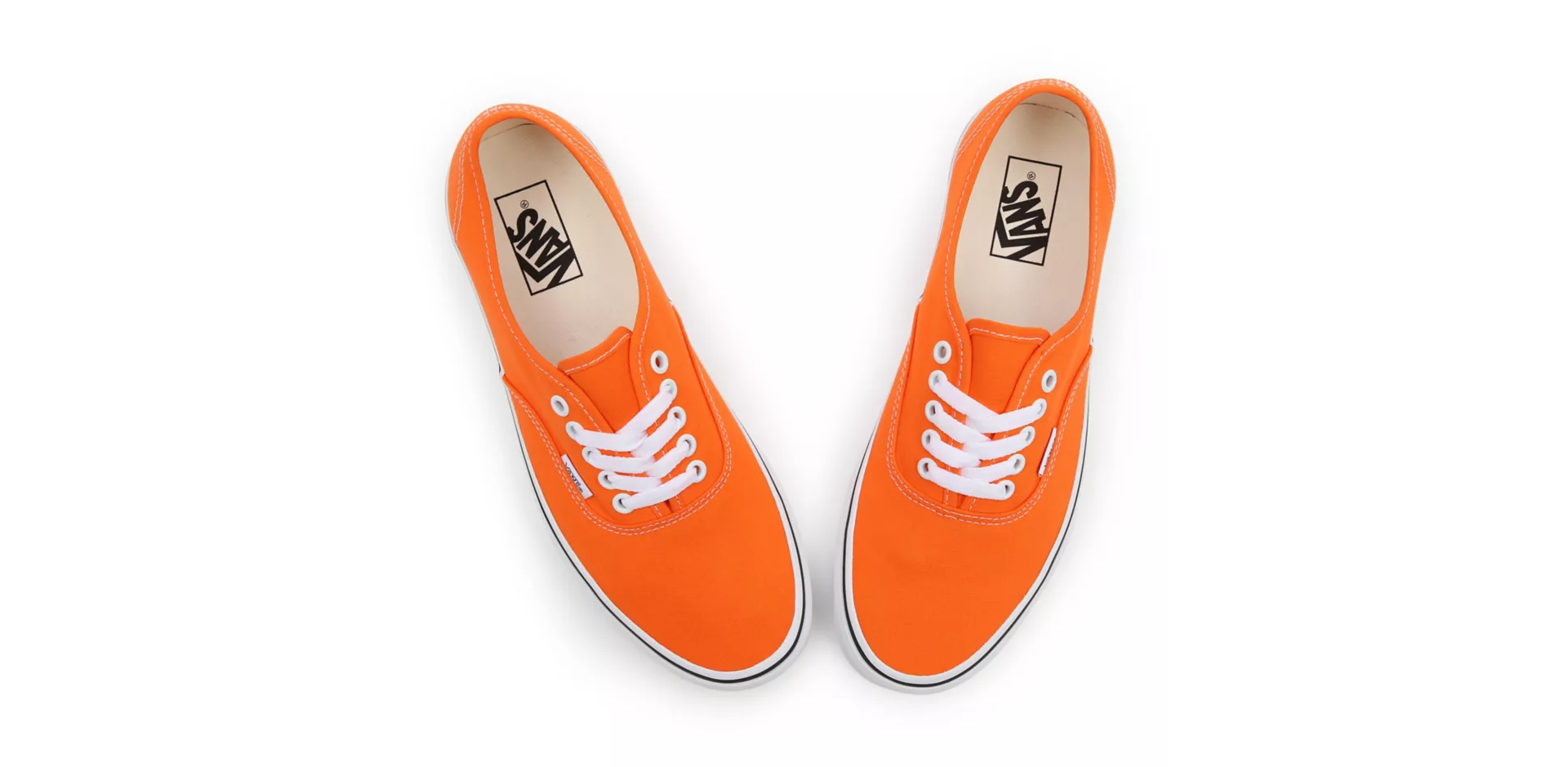 Vans white clearance orange