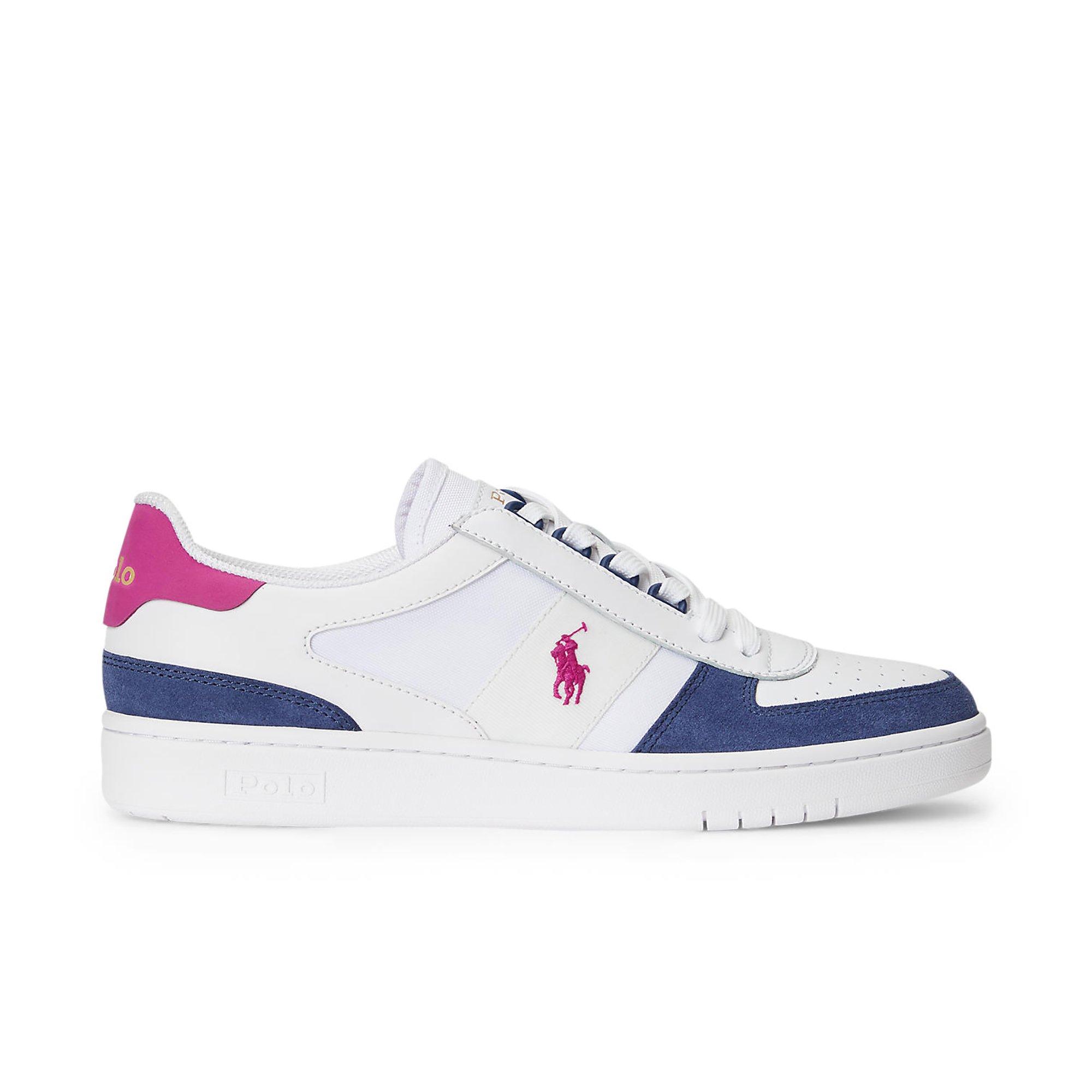 Pink and white polo shoes sale