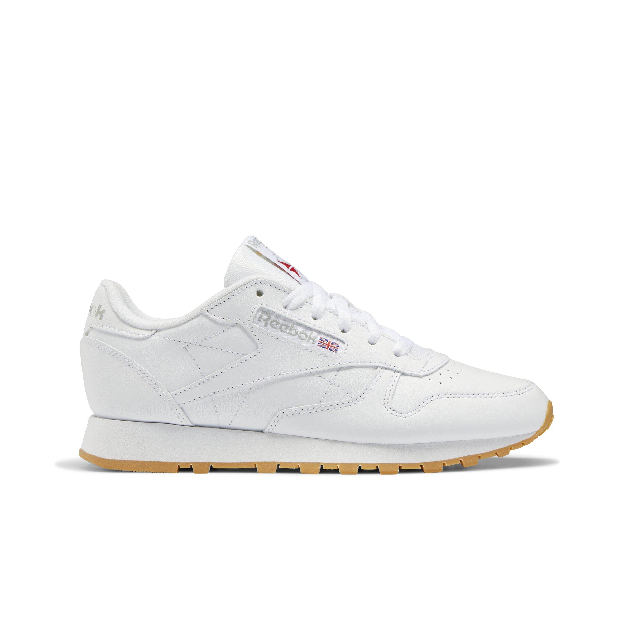 Reebok Classic Leather "White/Grey/Gum" Women's Shoe - WHITE Thumbnail View 1