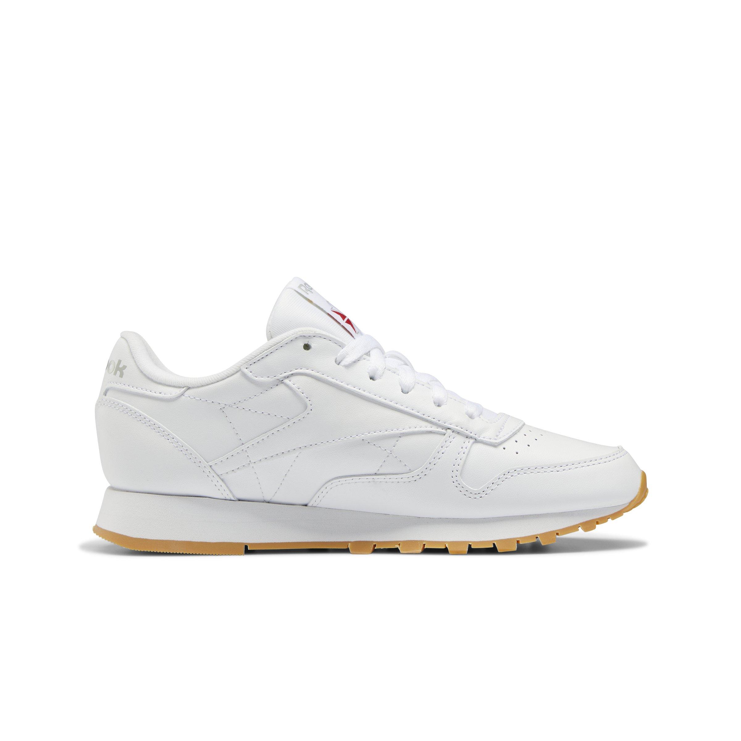 Reebok Classic Leather "White/Grey/Gum" Women's Shoe - WHITE Thumbnail View 2