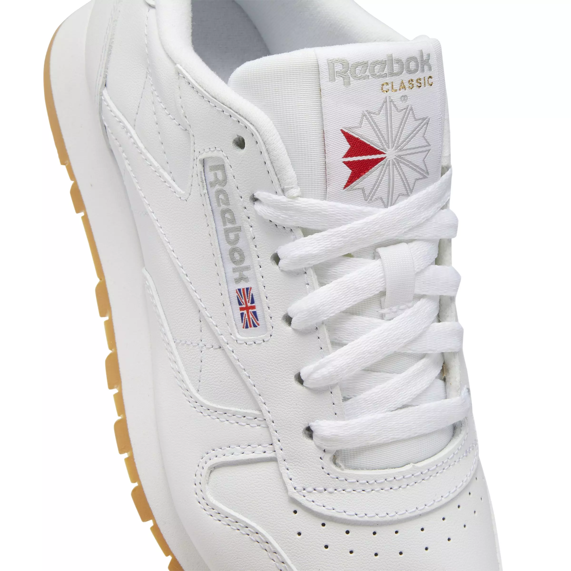 Reebok Classic Leather "White/Grey/Gum" Women's Shoe - WHITE