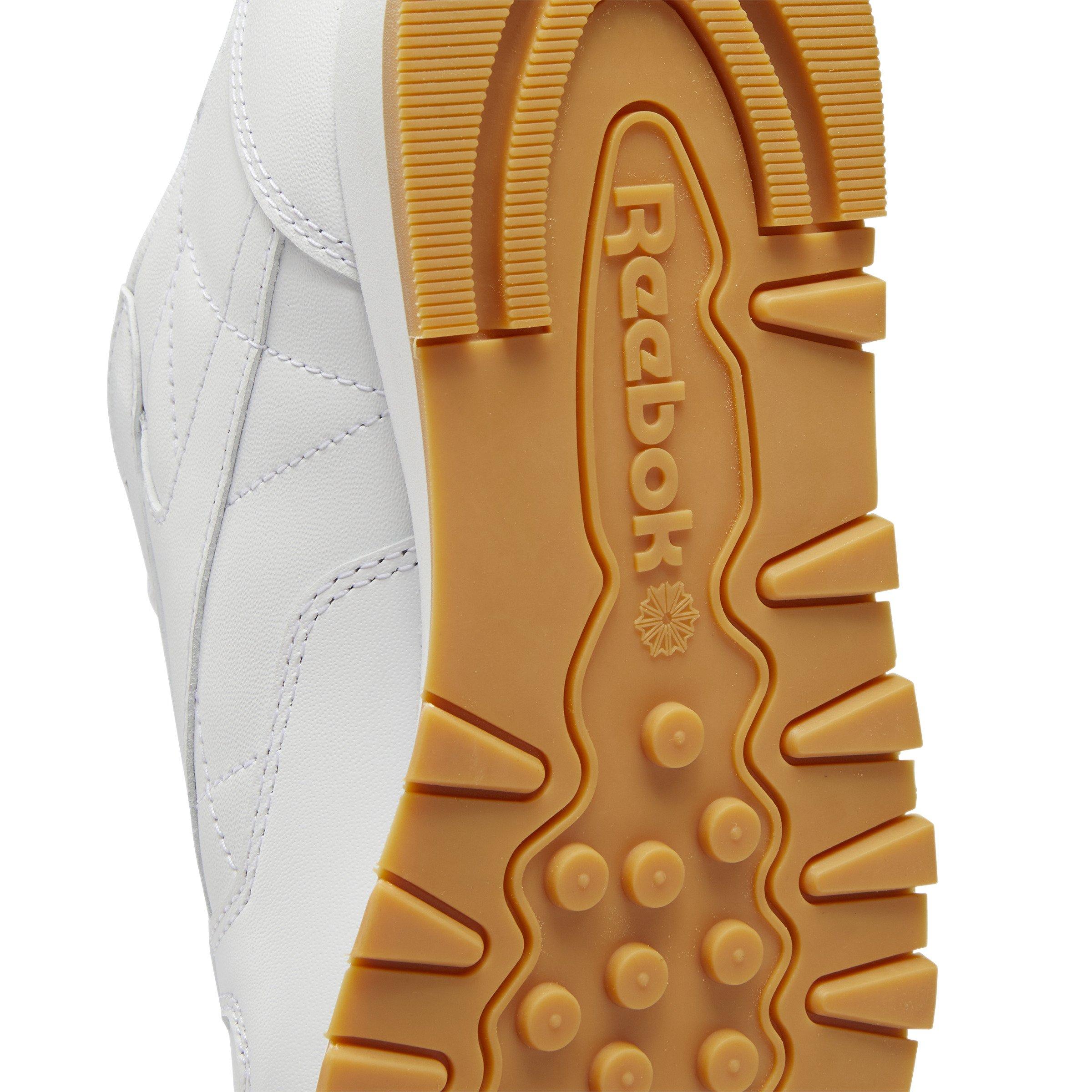 Reebok Classic Leather "White/Grey/Gum" Women's Shoe - WHITE Thumbnail View 5