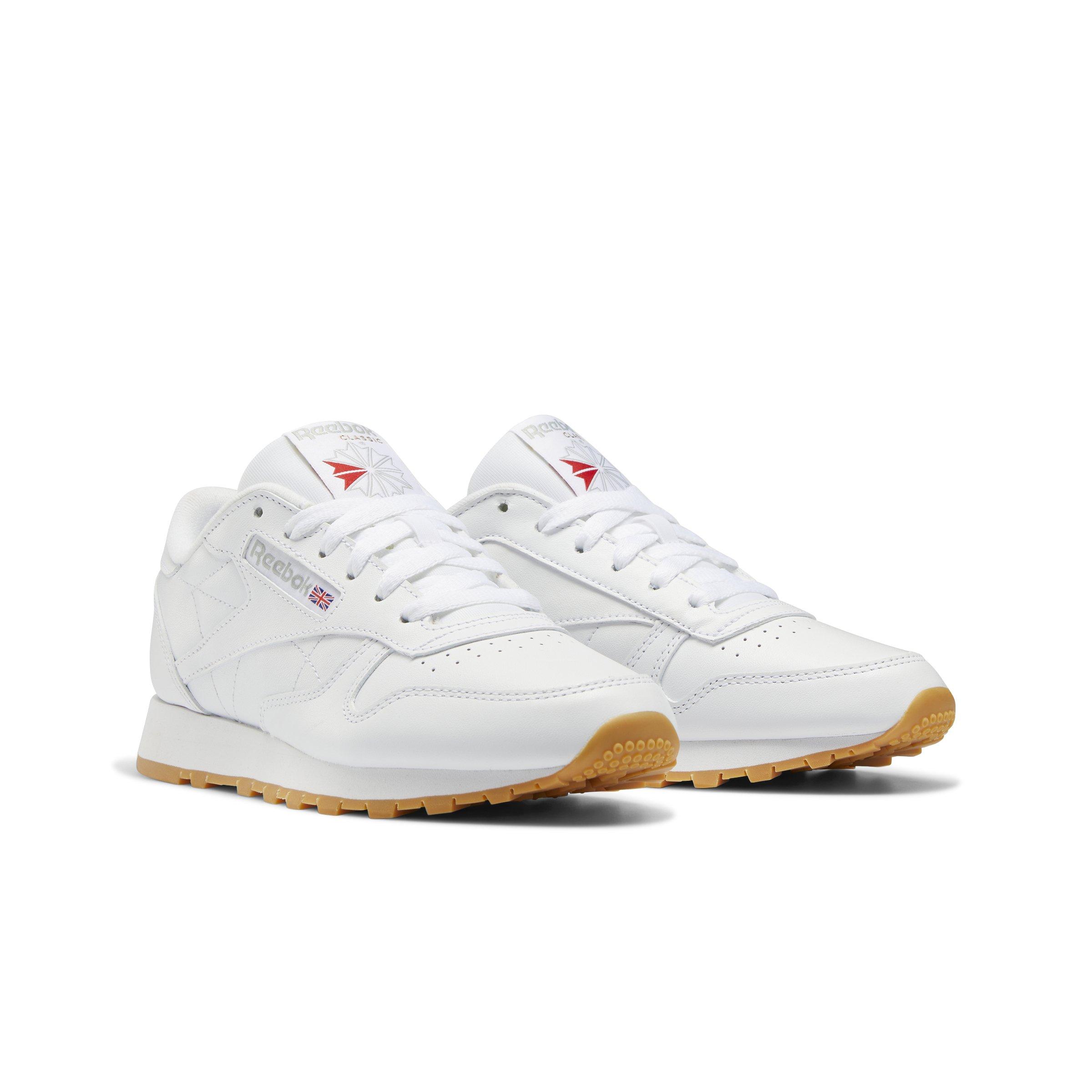 Reebok Classic Leather "White/Grey/Gum" Women's Shoe - WHITE Thumbnail View 6