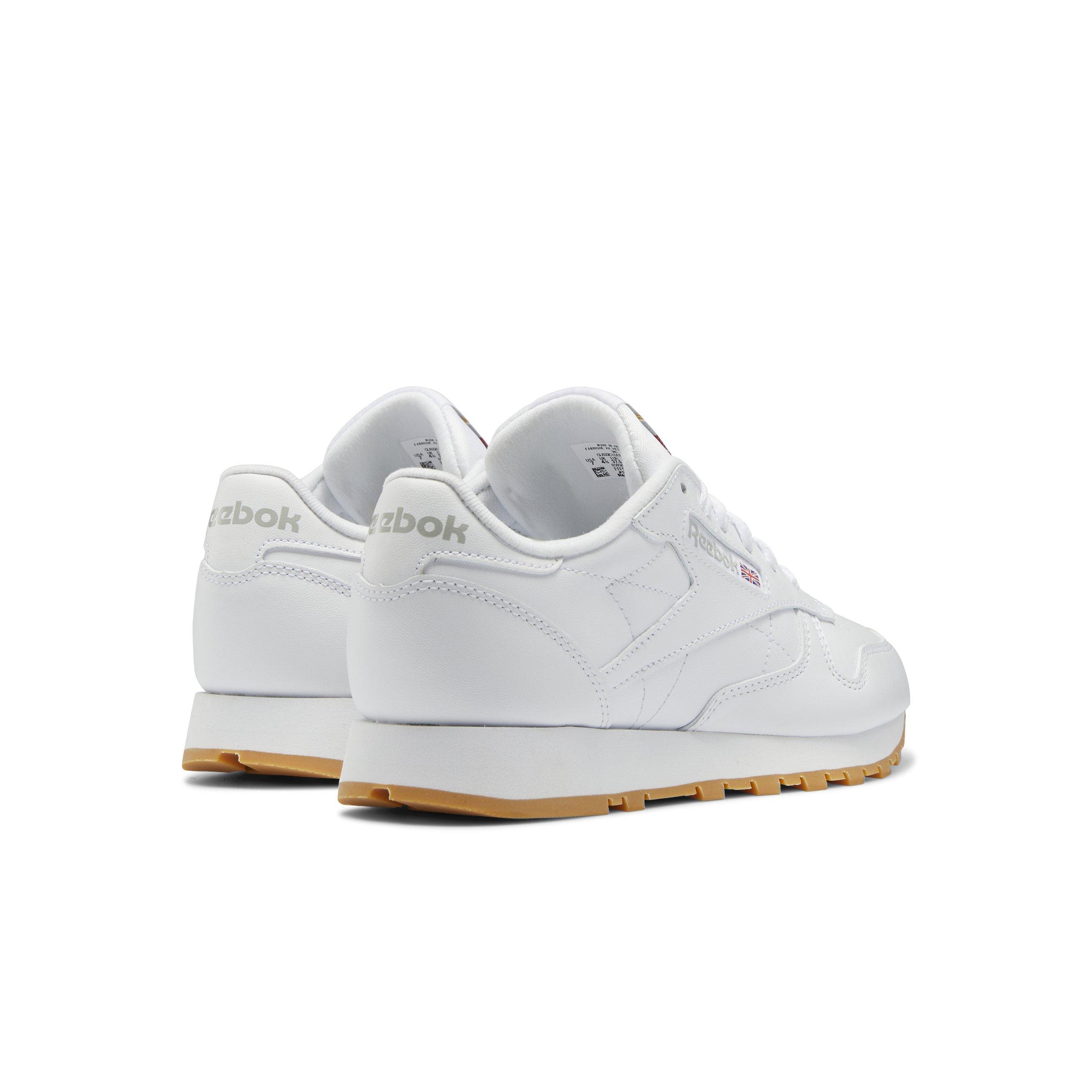Reebok Classic Leather "White/Grey/Gum" Women's Shoe - WHITE Thumbnail View 7