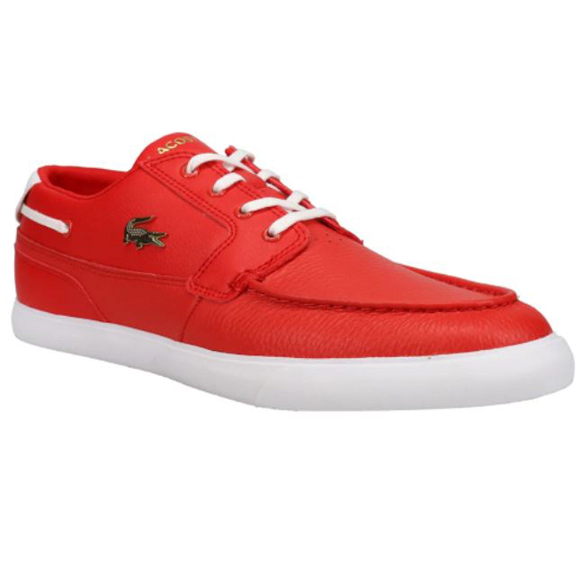 Lacoste Game Advance 0721 White/Navy/Red Men's Shoe - Hibbett