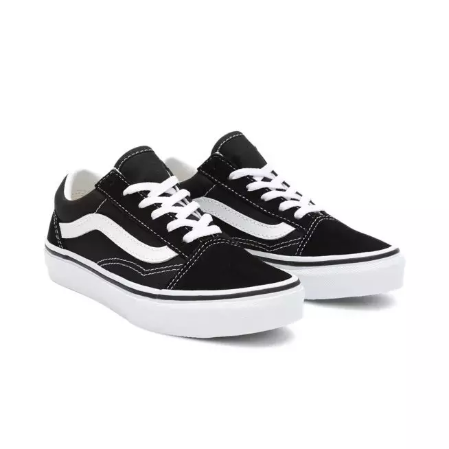 Vans Old Skool "Black/White" Preschool Kids' Shoe - BLACK/WHITE