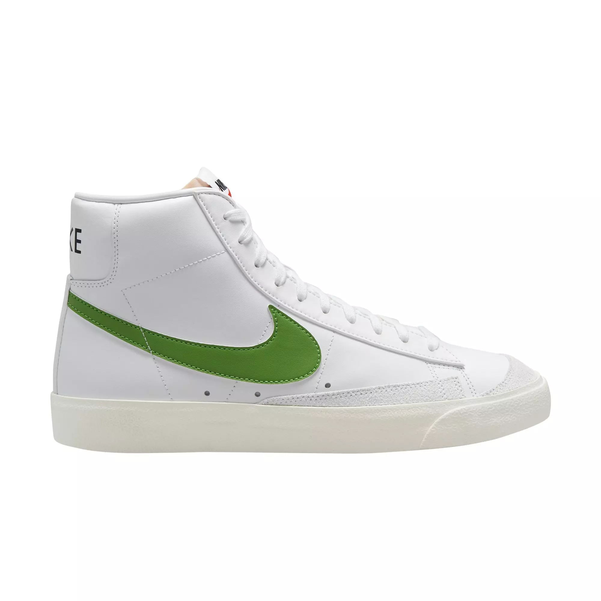 Nike Blazer Mid '77 Vintage "White/Chlorophyll/Black" Men's Shoe - WHITE/BLACK