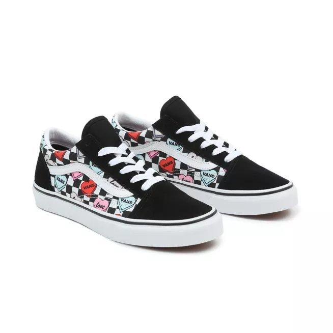 Vans Old Skool Candy Hearts Grade School Girls Shoe Hibbett