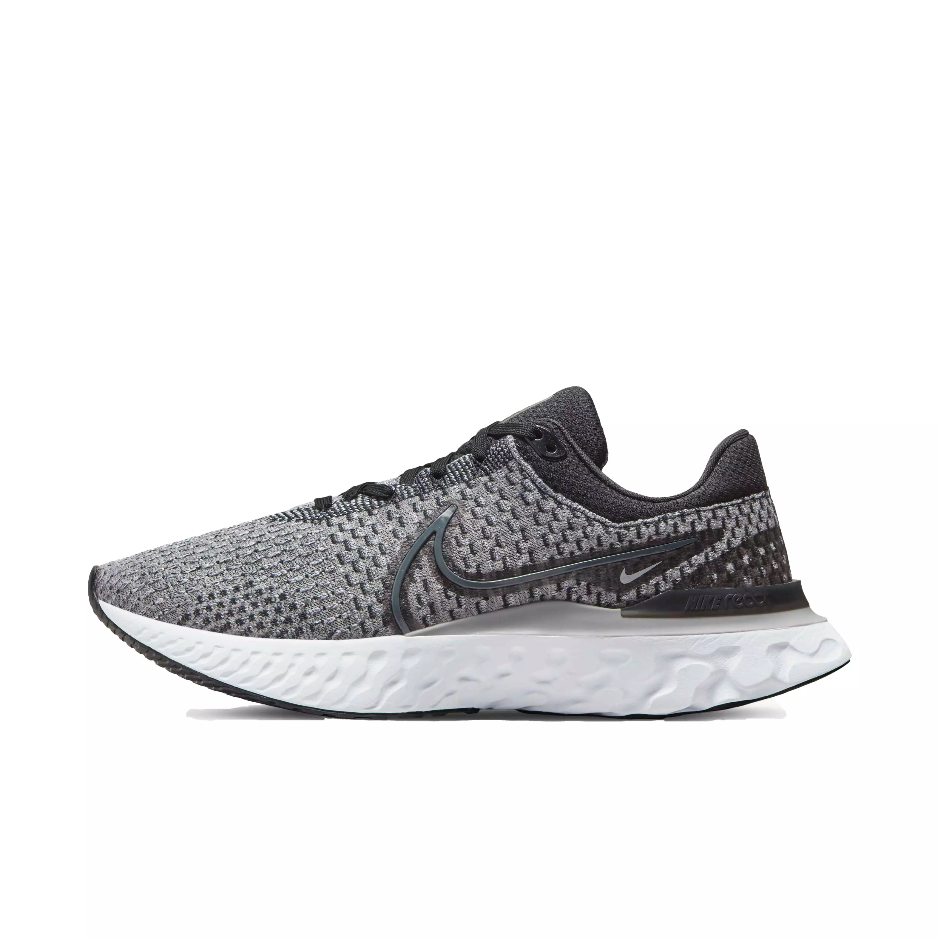Nike React Infinity  3 "Black/Dark Smoke Grey/Grey Fog/White" Men's Running Shoe - BLACK/GREY