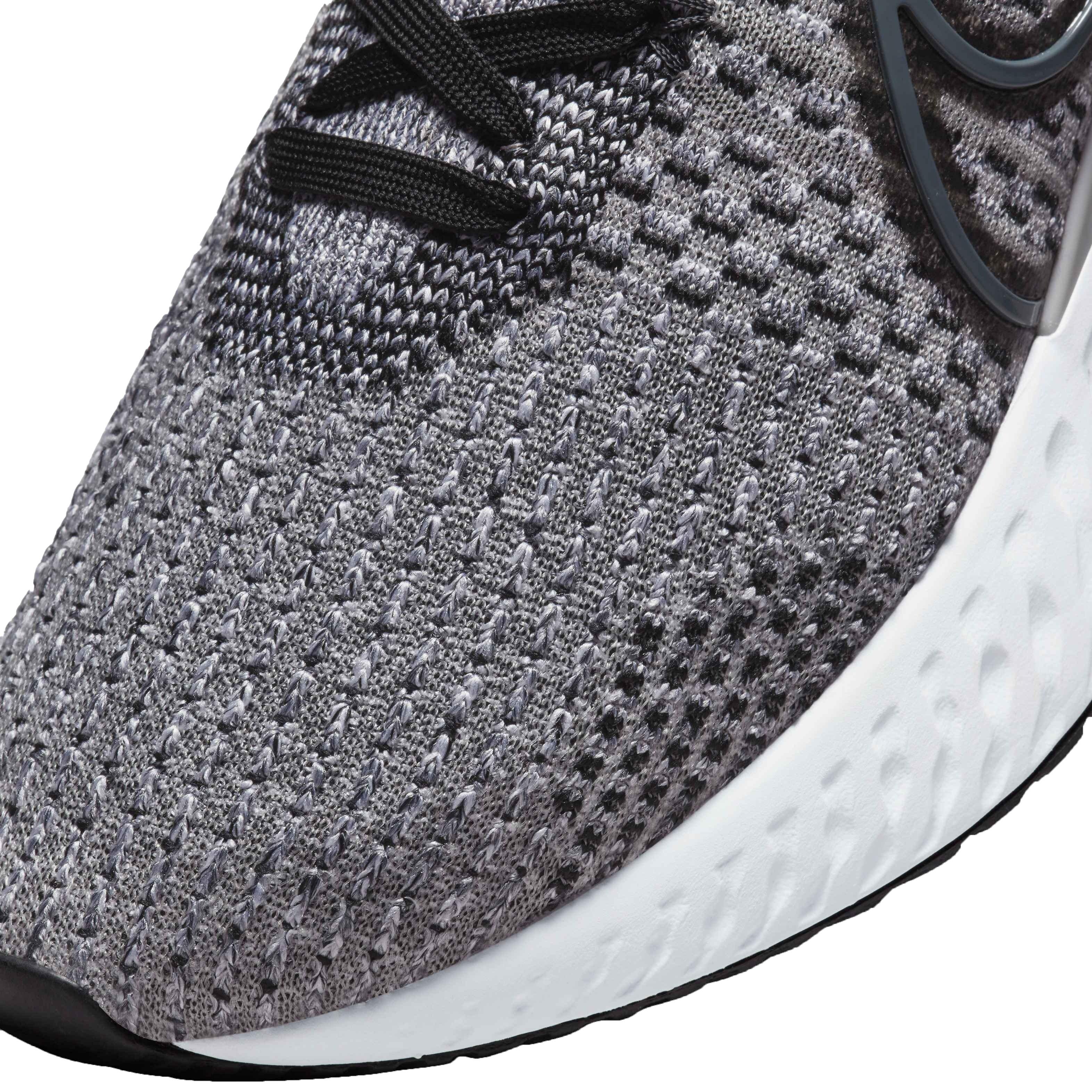 Nike React Infinity  3 "Black/Dark Smoke Grey/Grey Fog/White" Men's Running Shoe - BLACK/GREY Thumbnail View 7