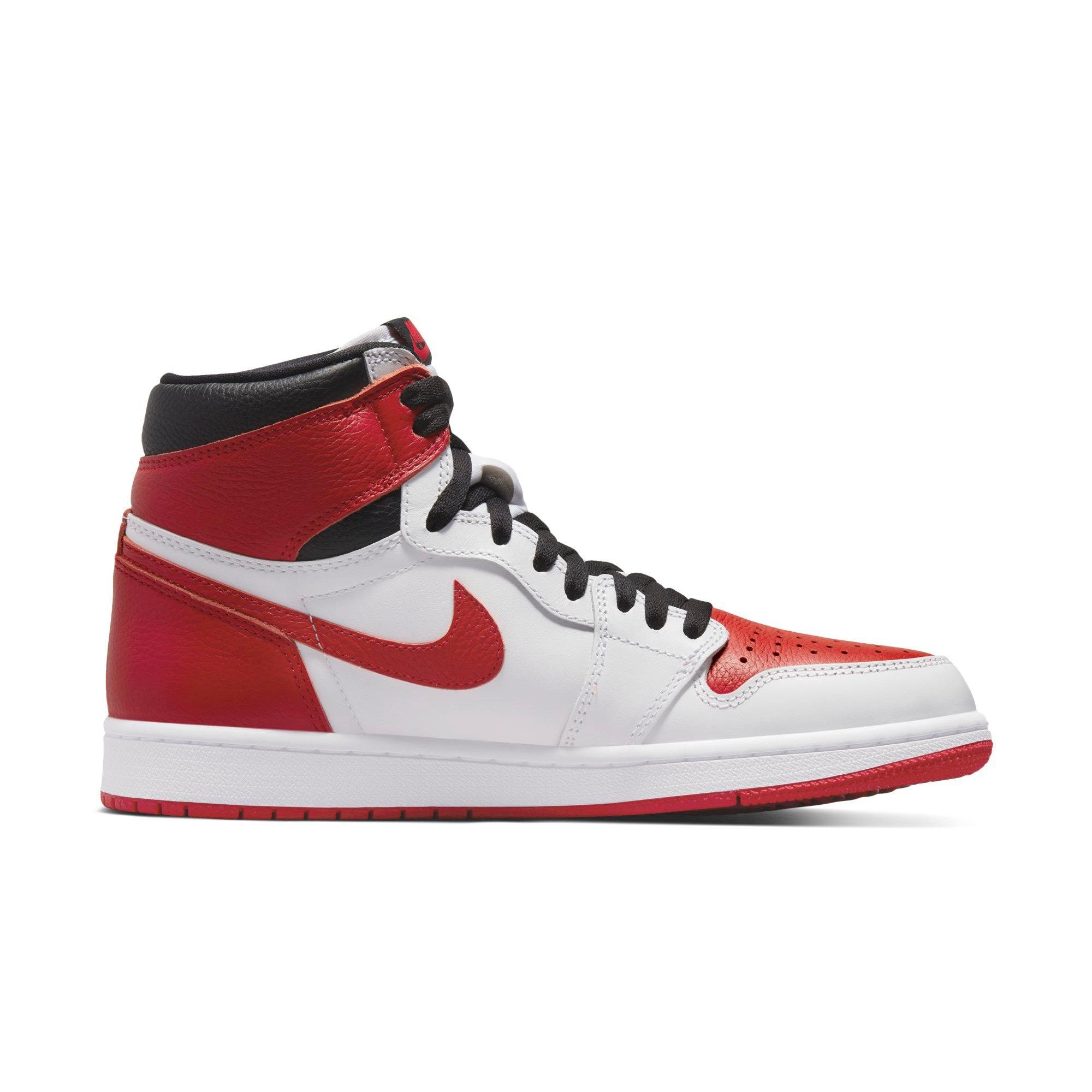 1 Retro High "White/University Red/Black" Men's Shoe