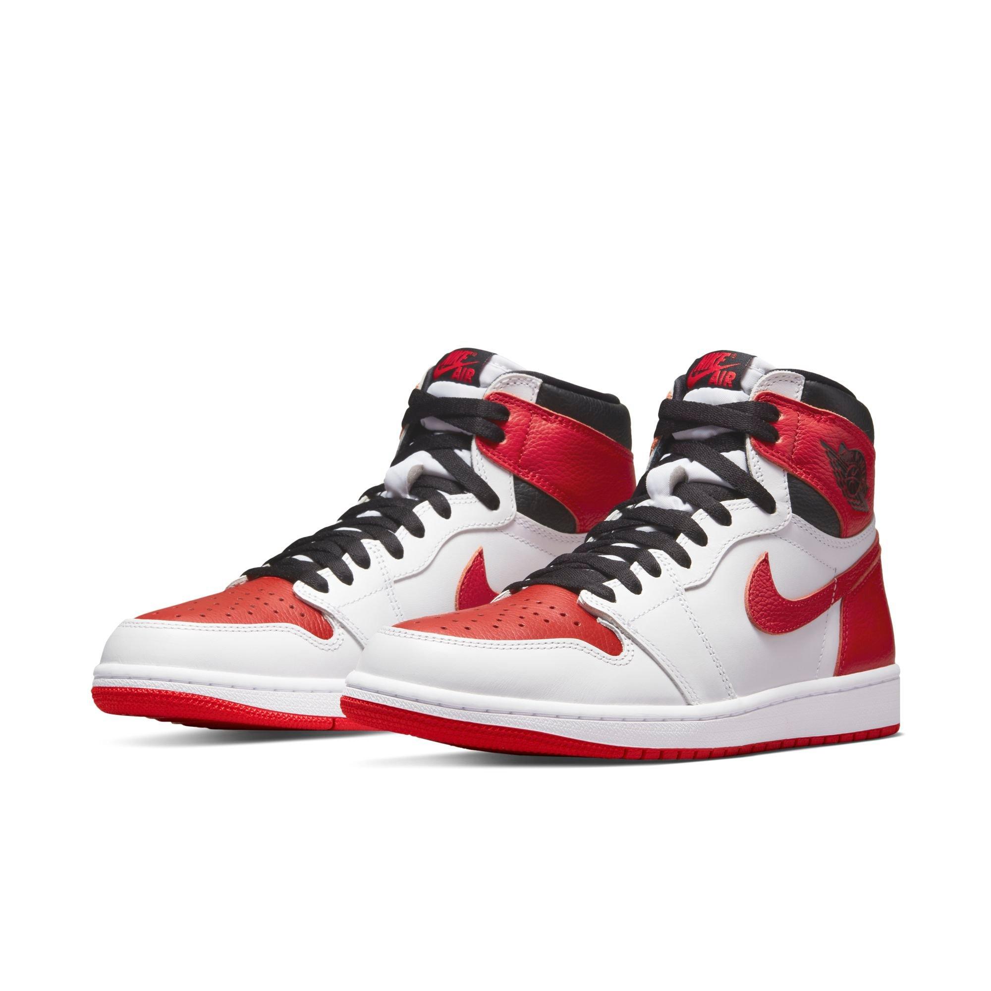 jordan 1s red black white