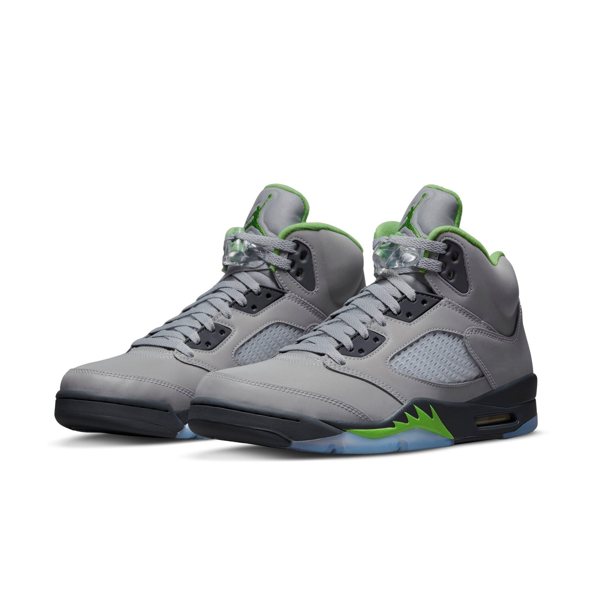 green suede jordan 5