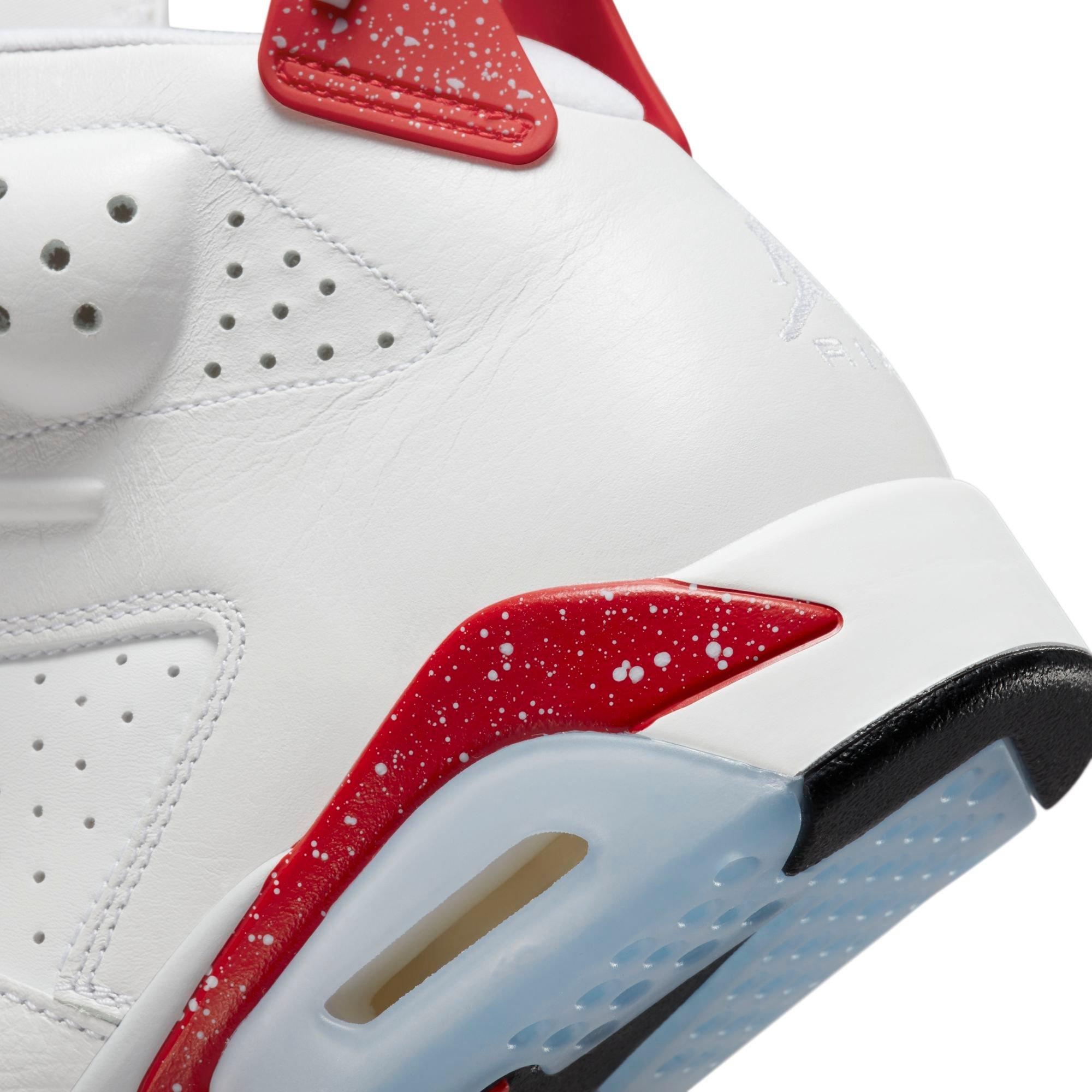 white red jordan 6