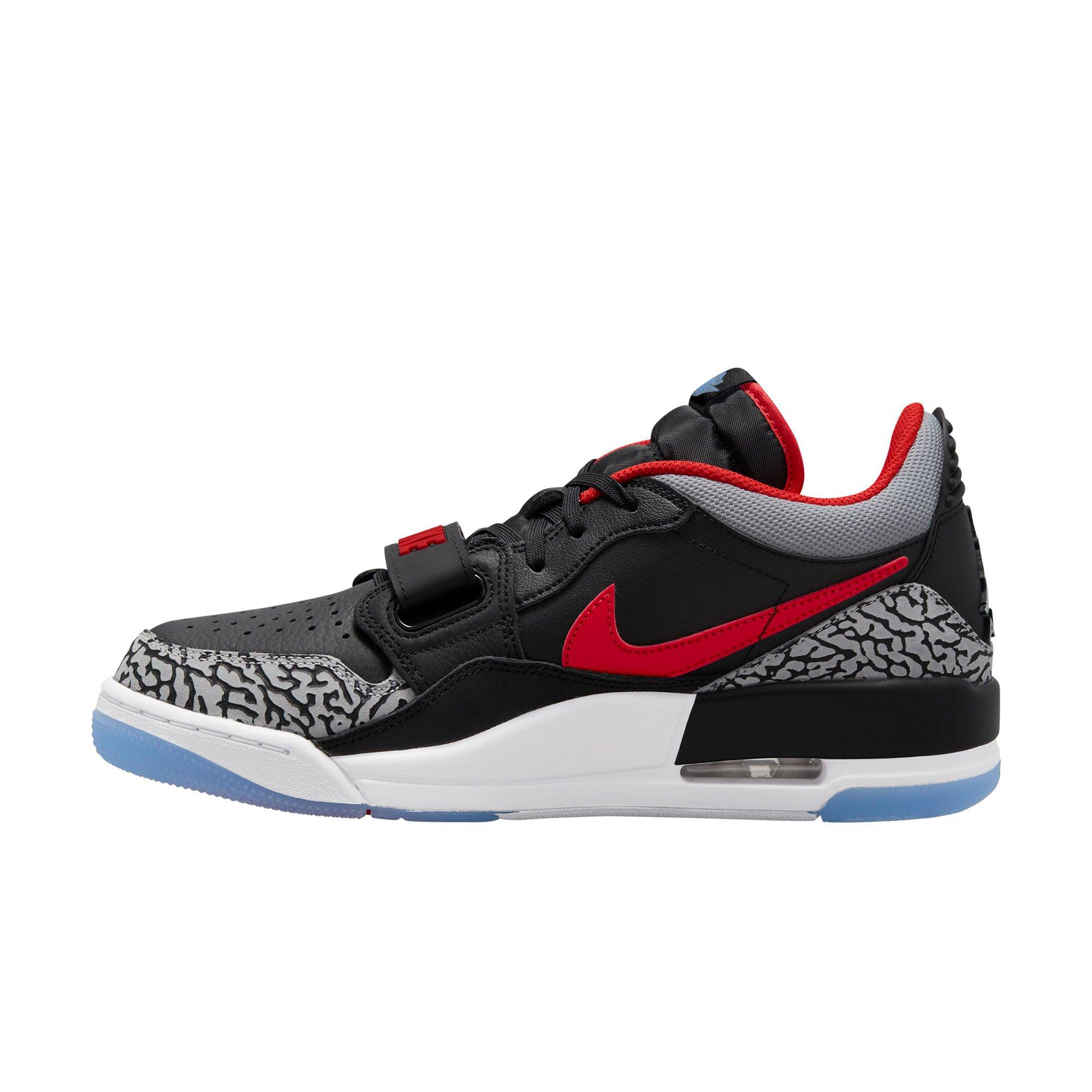 Jordan Legacy 312 Low "Black/Wolf Grey/Valor Blue/Red" Men's Shoe - BLACK/GREY Thumbnail View 2