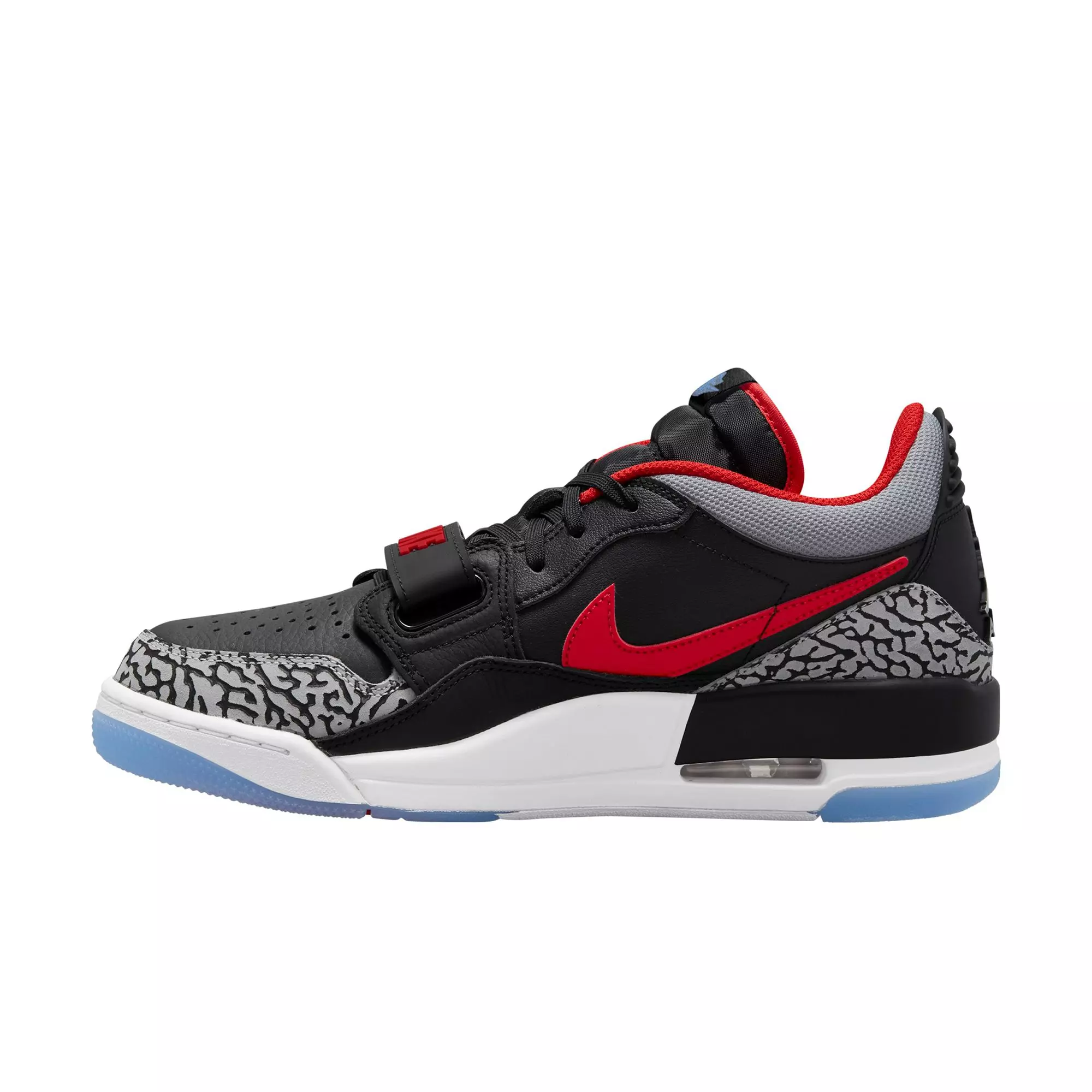 Jordan Legacy 312 Low "Black/Wolf Grey/Valor Blue/Red" Men's Shoe - BLACK/GREY