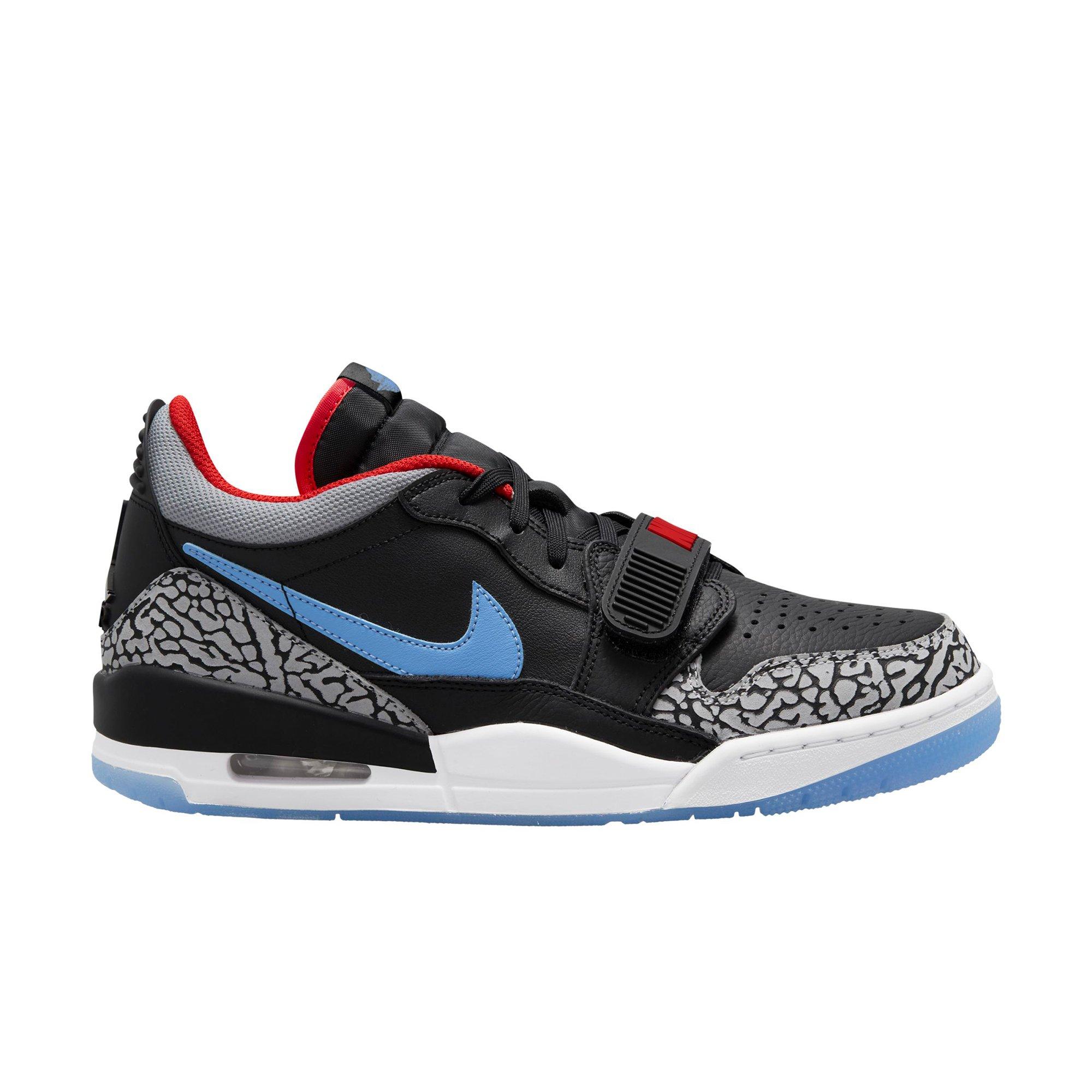 Jordan Legacy 312 Low "Black/Wolf Grey/Valor Blue/Red" Men's Shoe - BLACK/GREY Thumbnail View 1