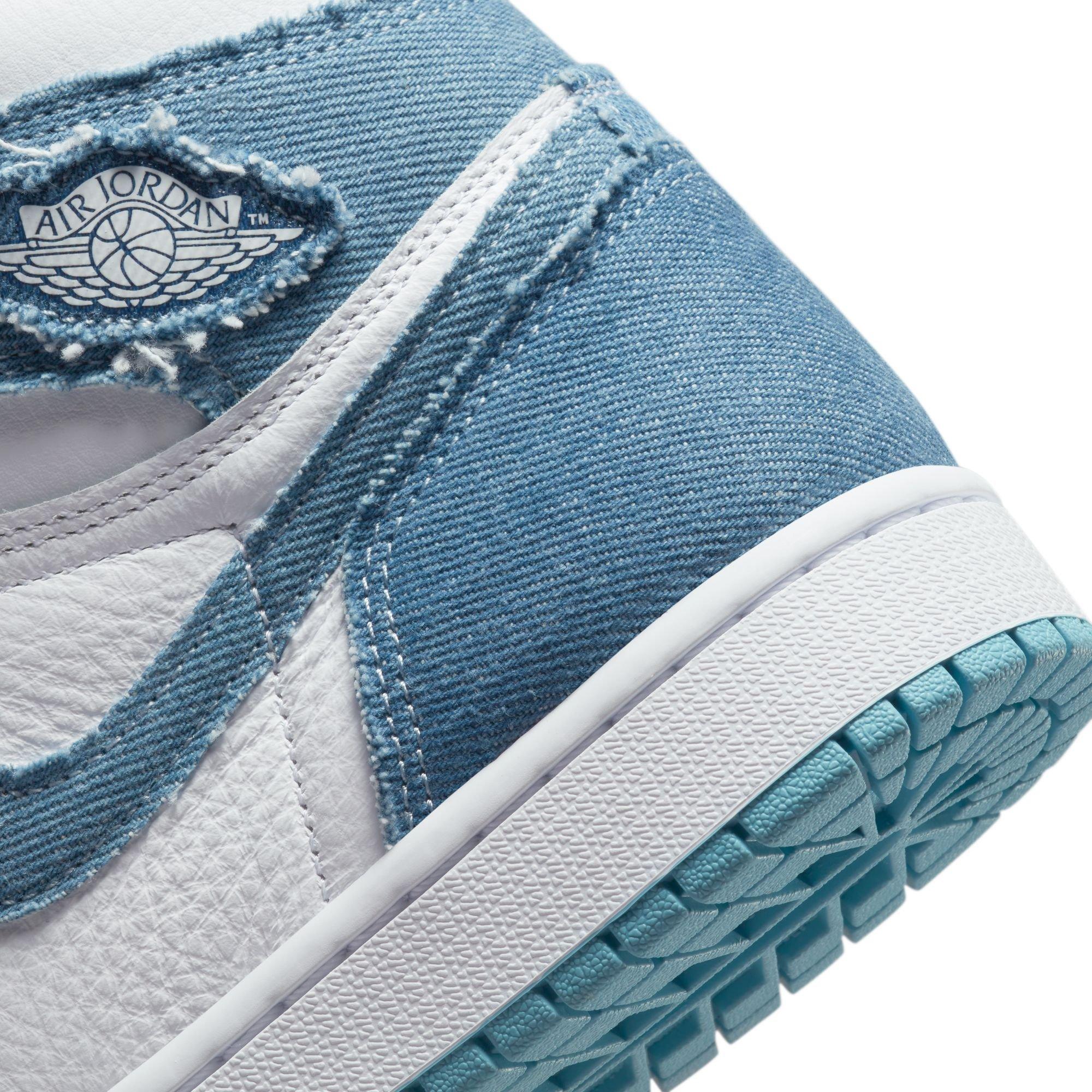 air jordan 1 retro high og white boarder blue metallic