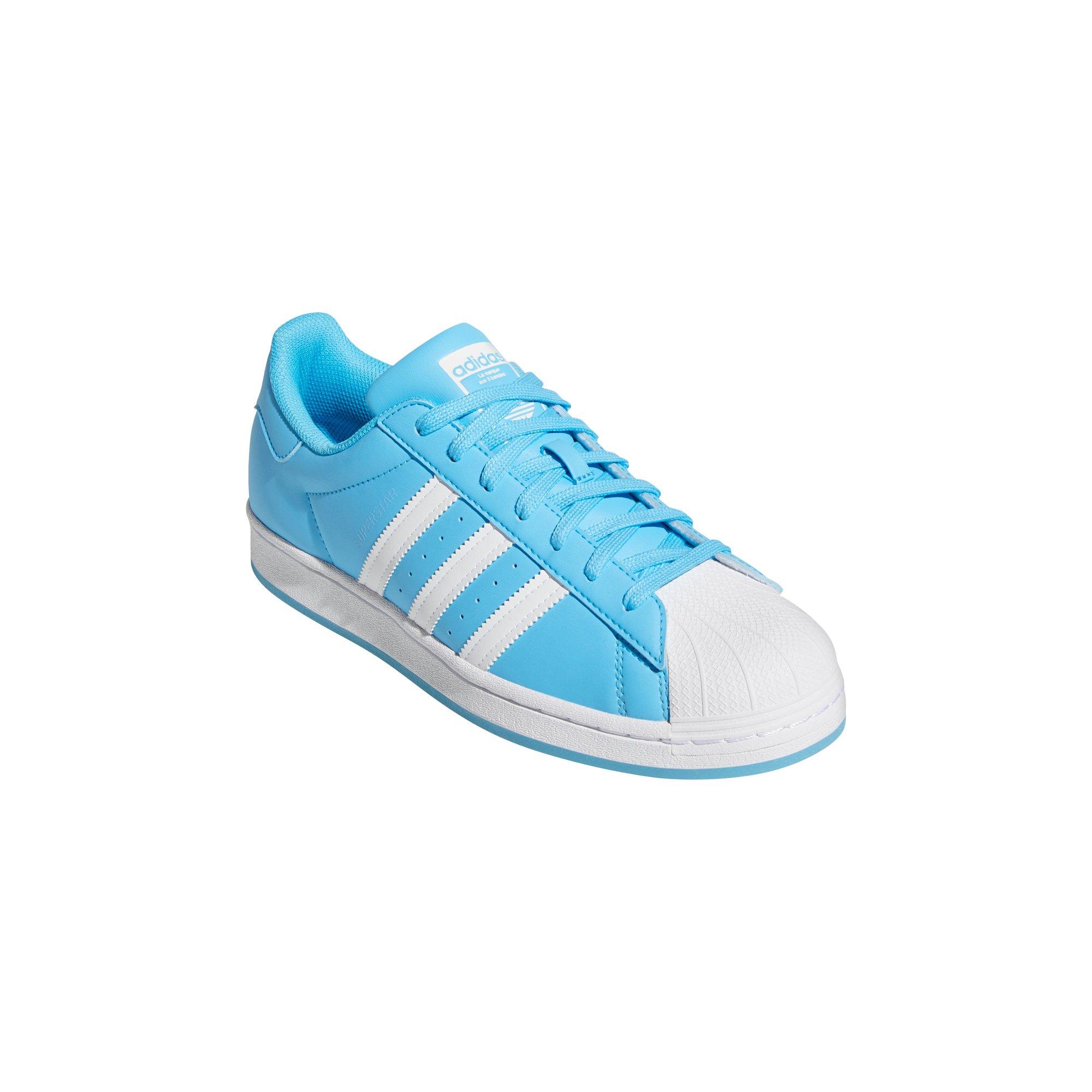 adidas Superstar Sky Blue/White Men's Shoe - Hibbett