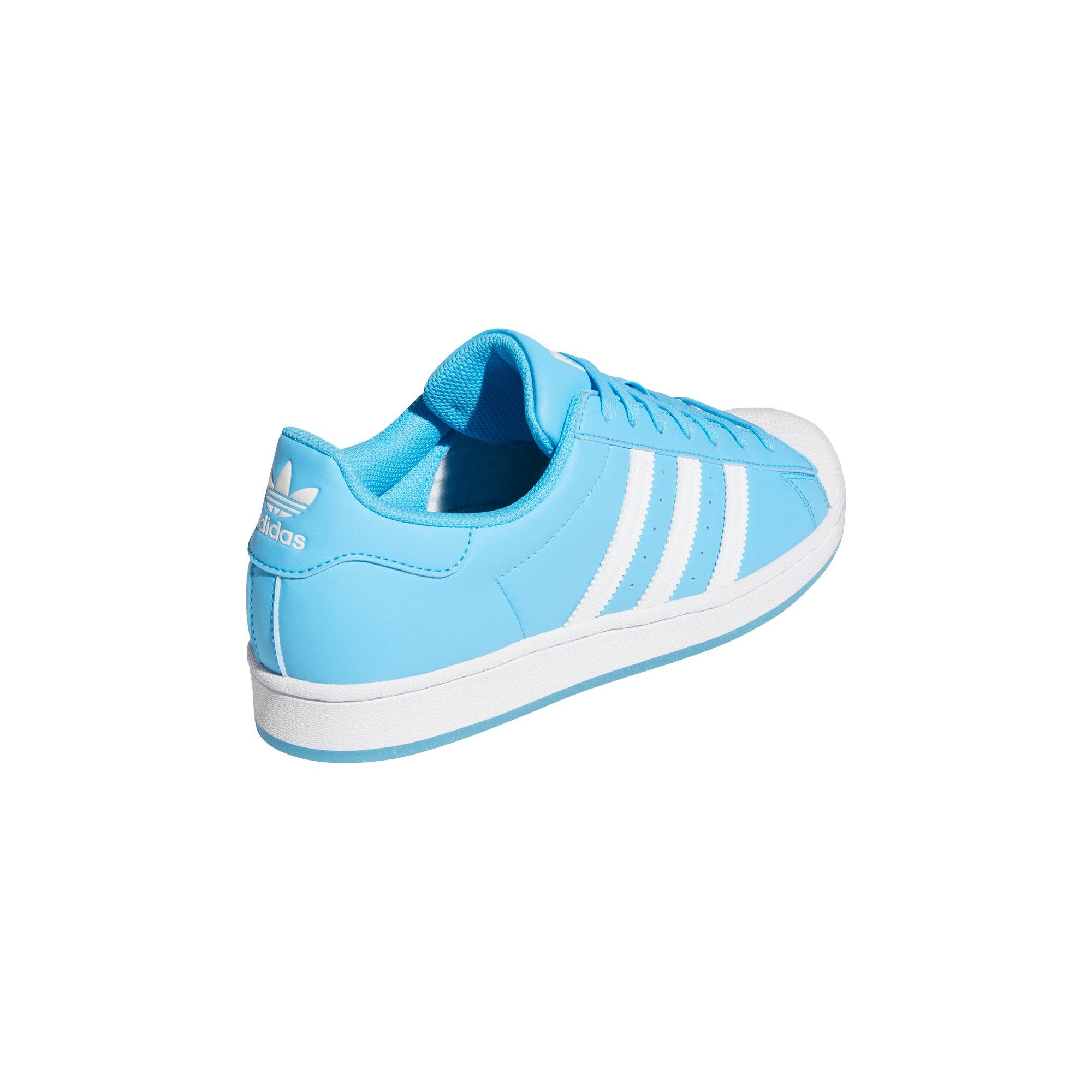 adidas Superstar Sky Blue/White Men's Shoe - Hibbett