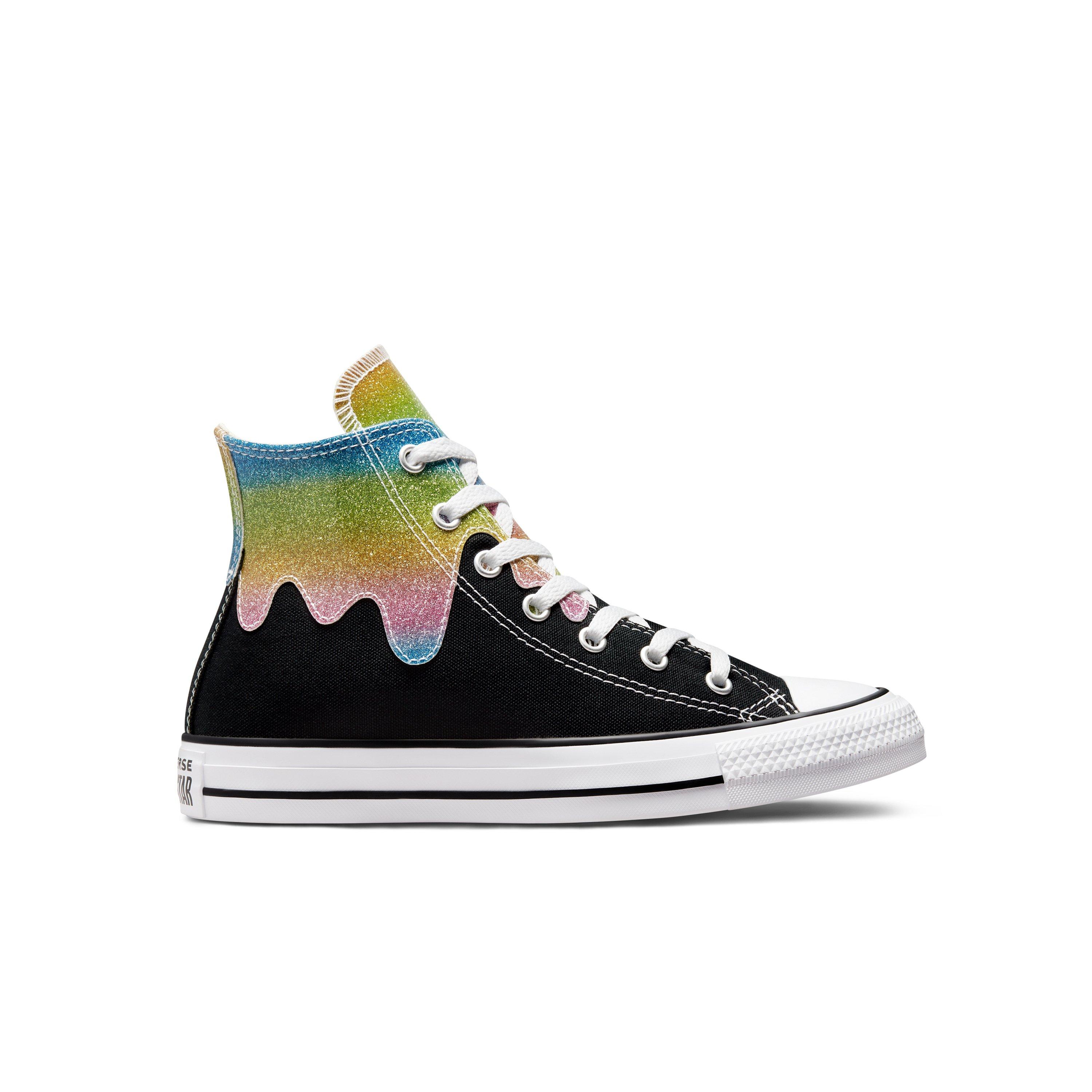 Converse Chuck Taylor All Star Hi "Glitter Drip" Grade School Girls' Shoe - | City Gear