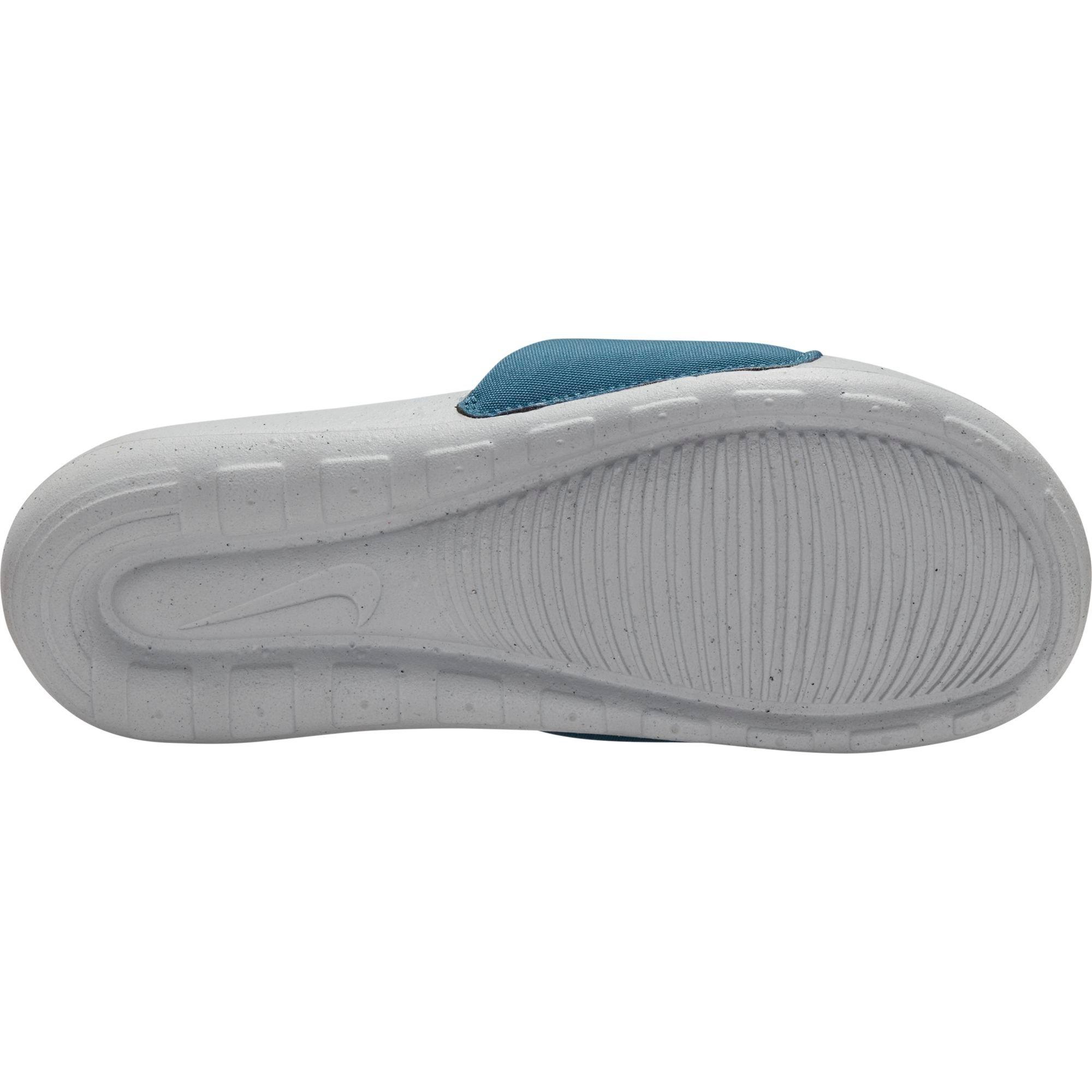 Nike Victori One Next Nature "Wolf Grey/Worn Blue" Men's Slide - BLUE/GREY Thumbnail View 4