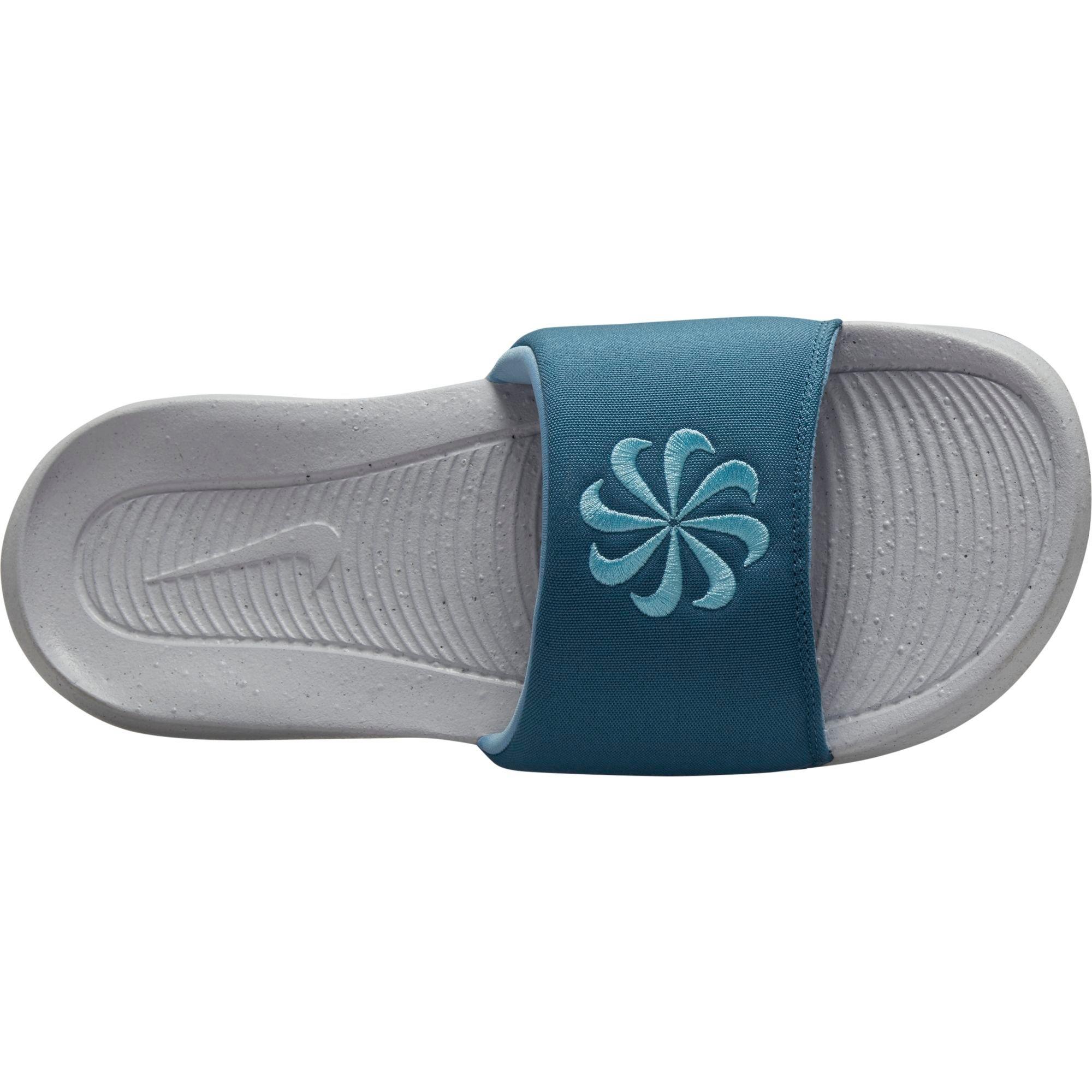 Nike Victori One Next Nature "Wolf Grey/Worn Blue" Men's Slide - BLUE/GREY Thumbnail View 3