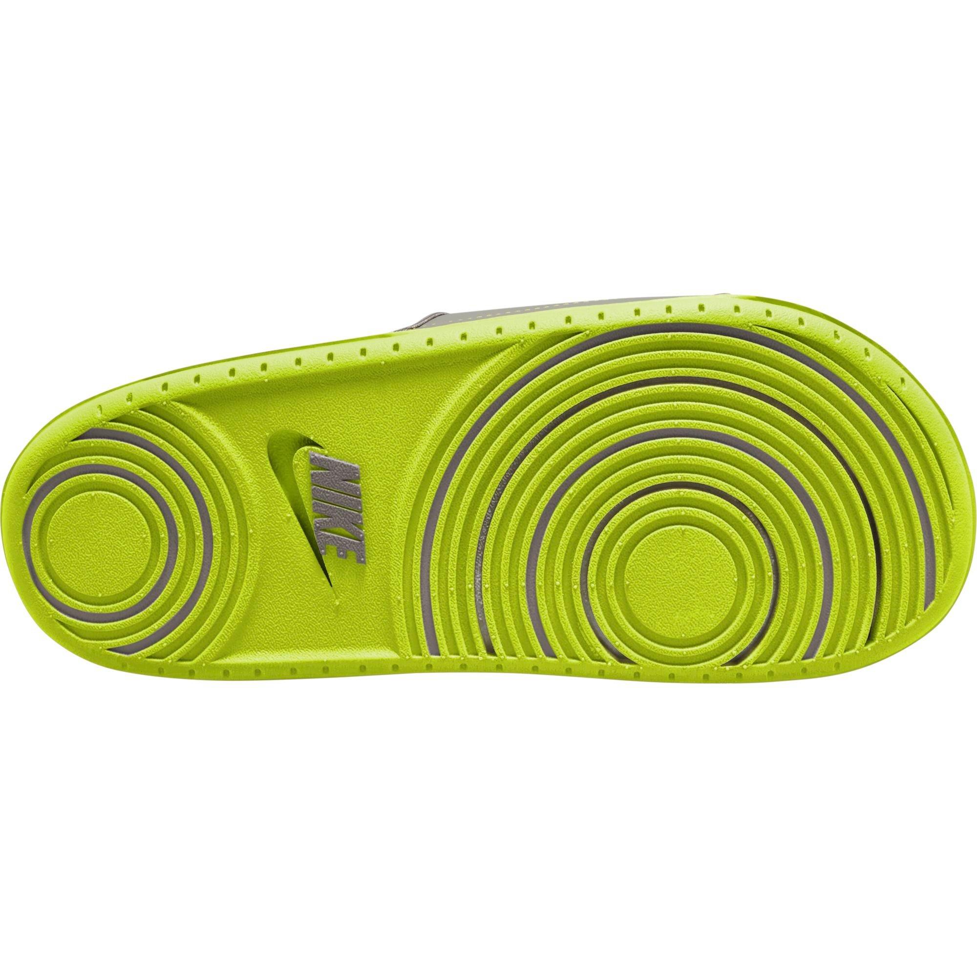 Nike Offcourt "Flat Pewter/Atomic Green" Slide