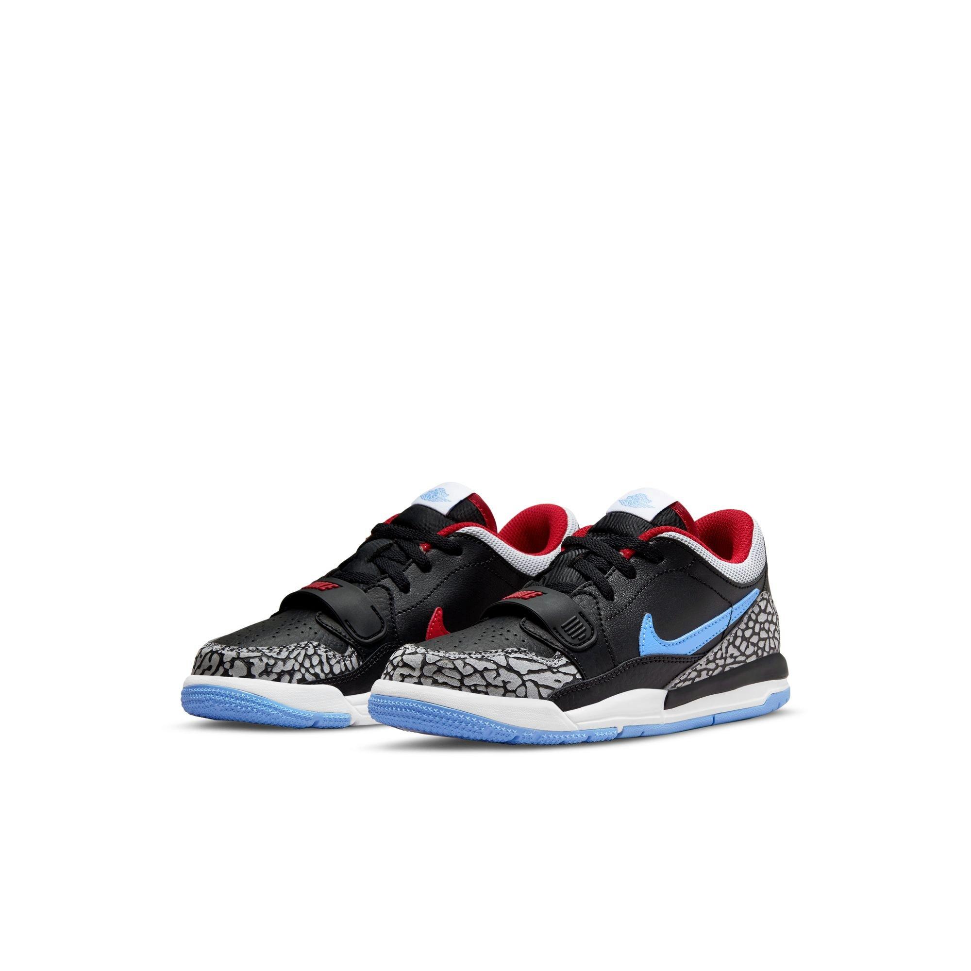 Jordan Legacy 312 Low Black/Wolf Grey/Valor Blue/Red Grade School Boys'  Shoe - Hibbett