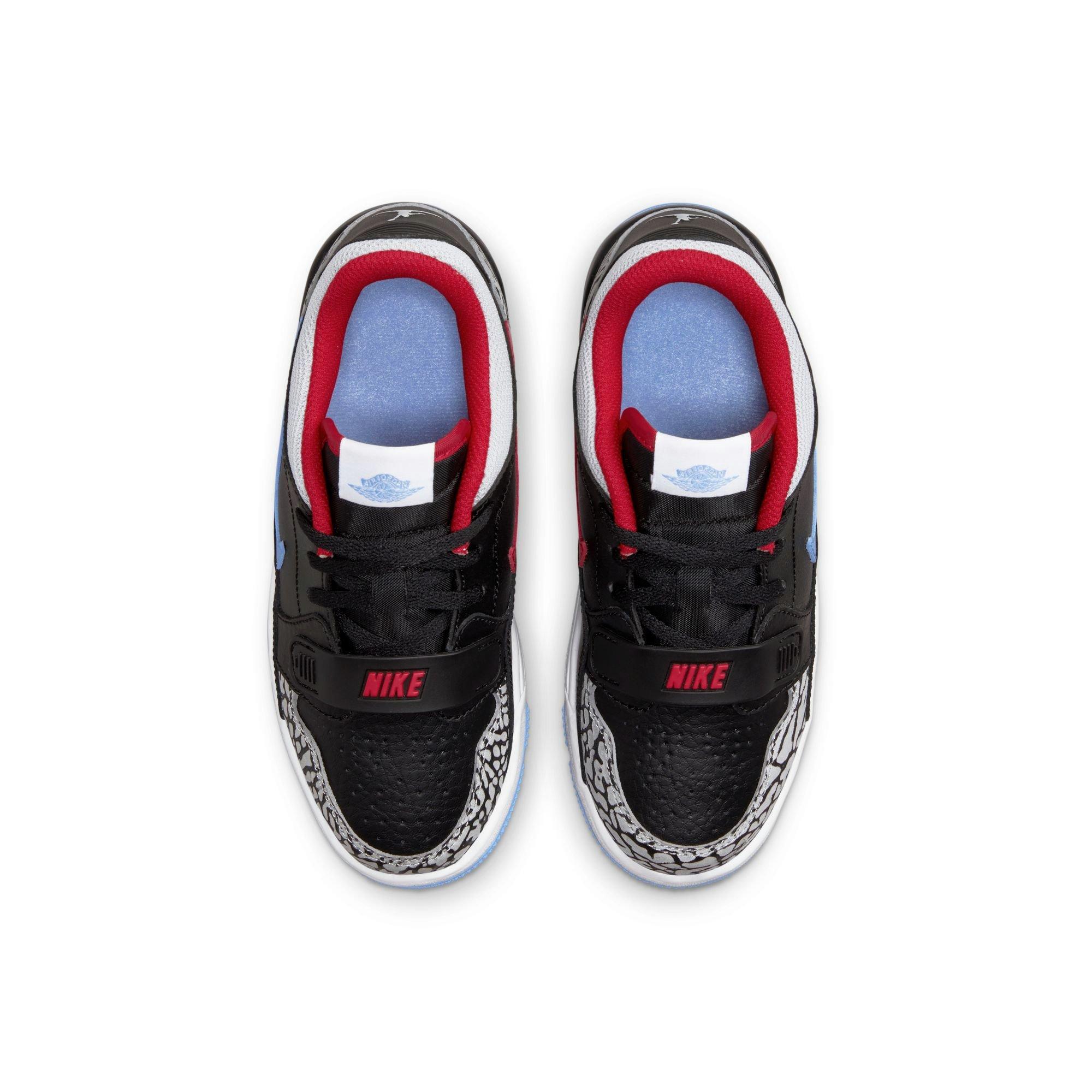 Jordan Legacy 312 Low Black/Wolf Grey/Valor Blue/Red Grade School Boys'  Shoe - Hibbett