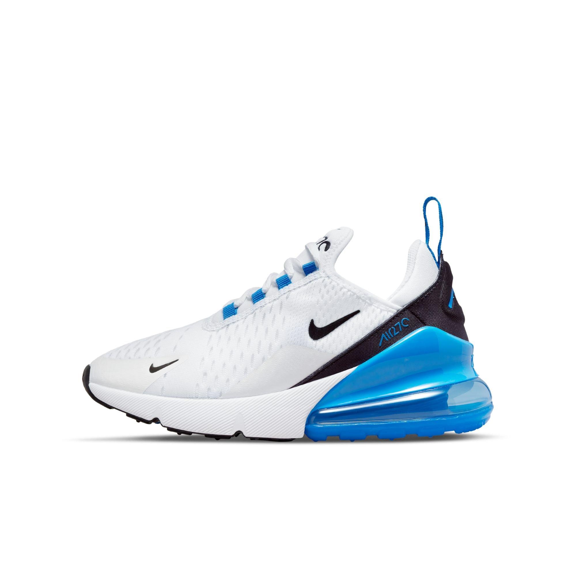 Nike Air Max 270 White/Black/Photo Blue Grade School Boys' Shoe