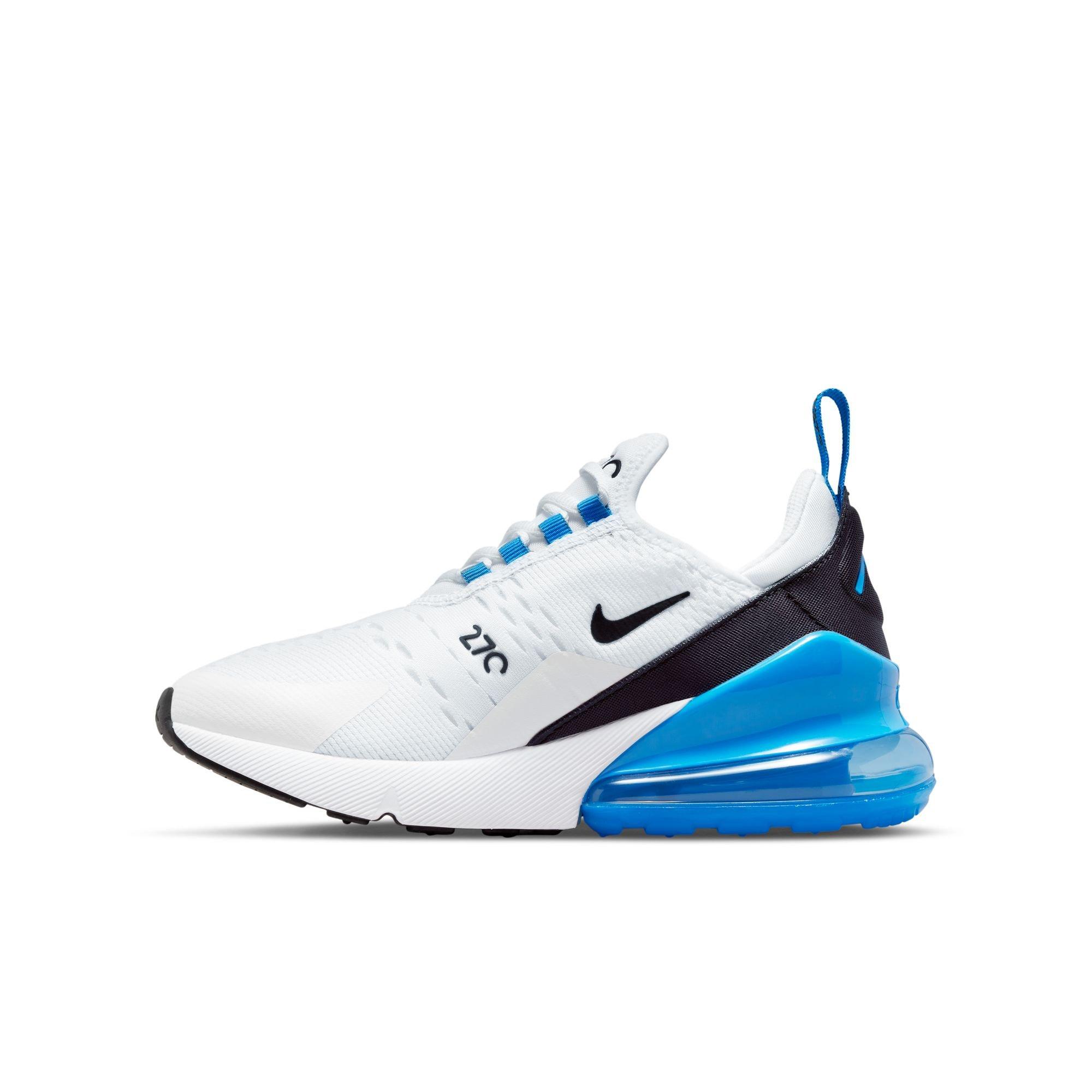 Nike Air Max 270 White/Black/Photo Blue Grade School Boys' Shoe - Hibbett