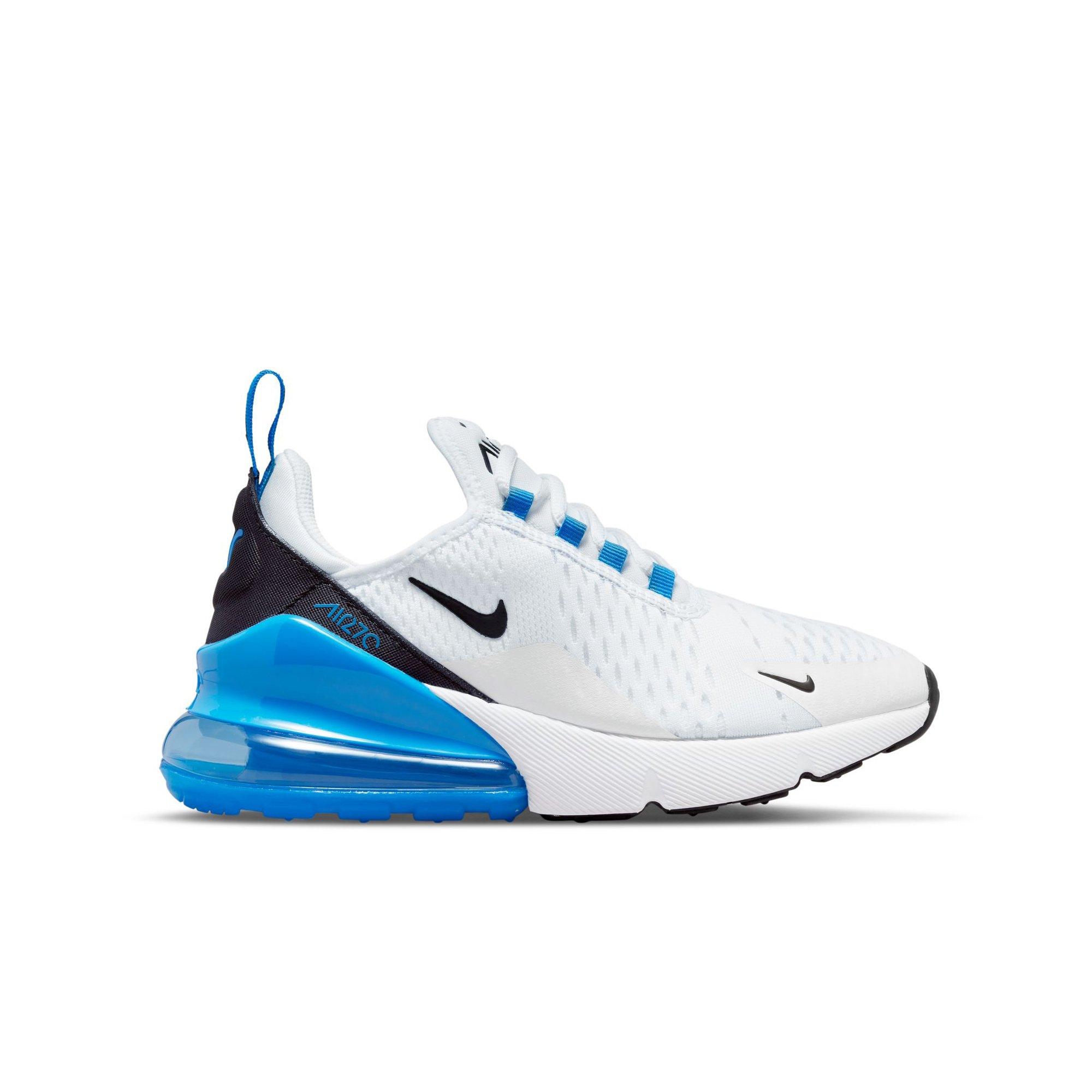 nike air max 270 sneakers in black and blue