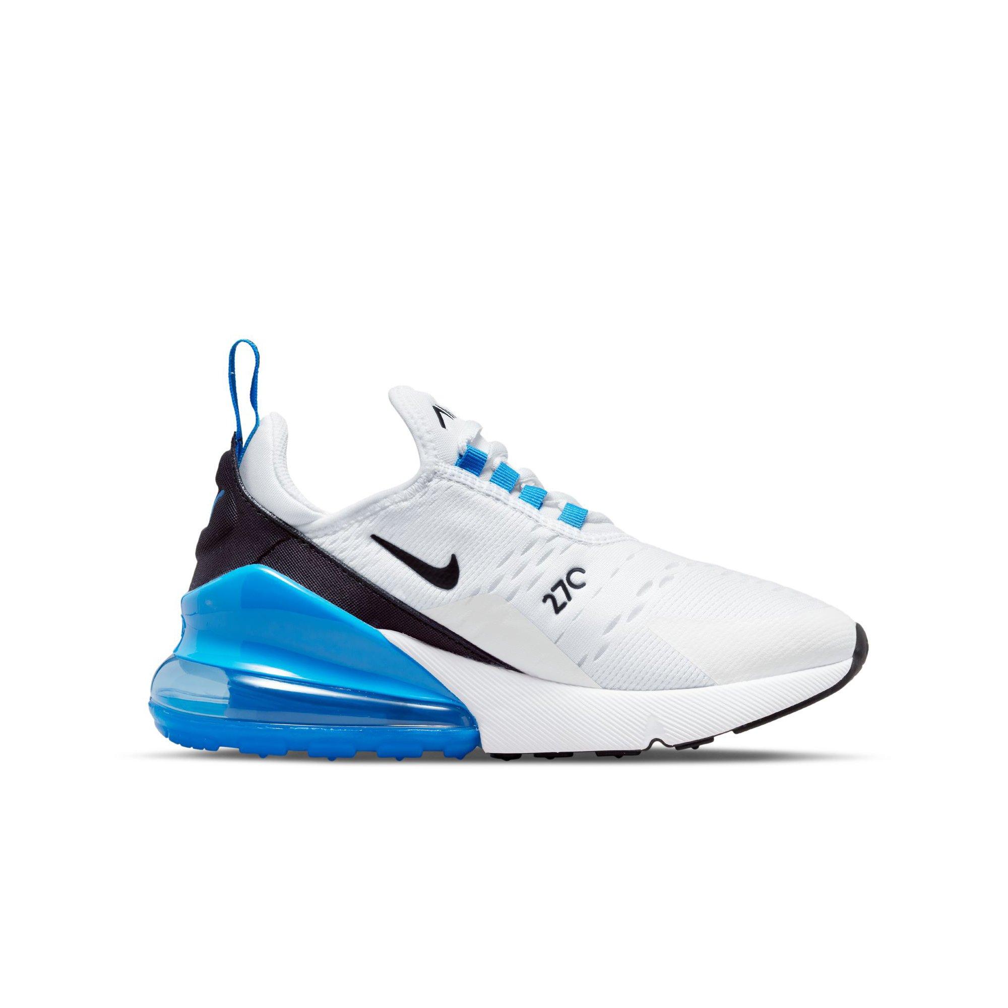 konvertering bule pegs Nike Air Max 270 "White/Black/Photo Blue" Grade School Boys' Shoe